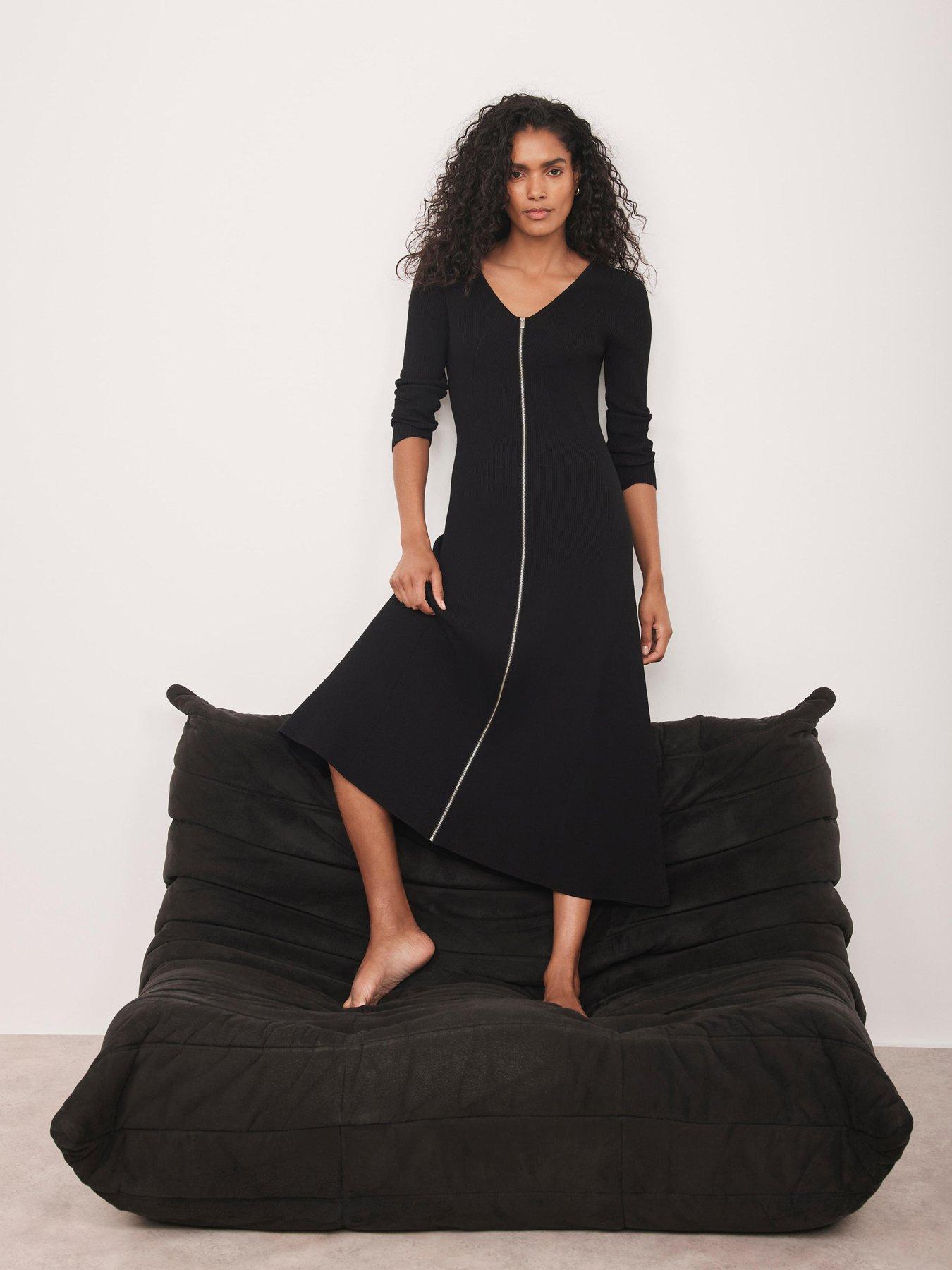 bodycon knee length party dresses Modest Bodycon Sweetheart Black Knee Length Prom Evening Dresses With –  Simplepromdress main image 0