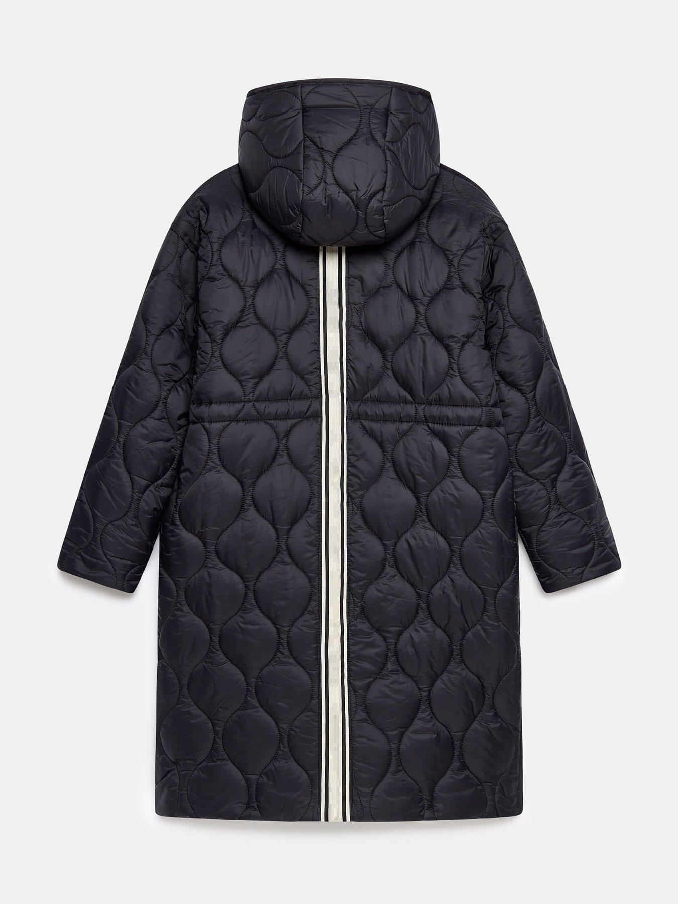 Image 6 of 6 of Mint Velvet Double Layer Parka - Black
