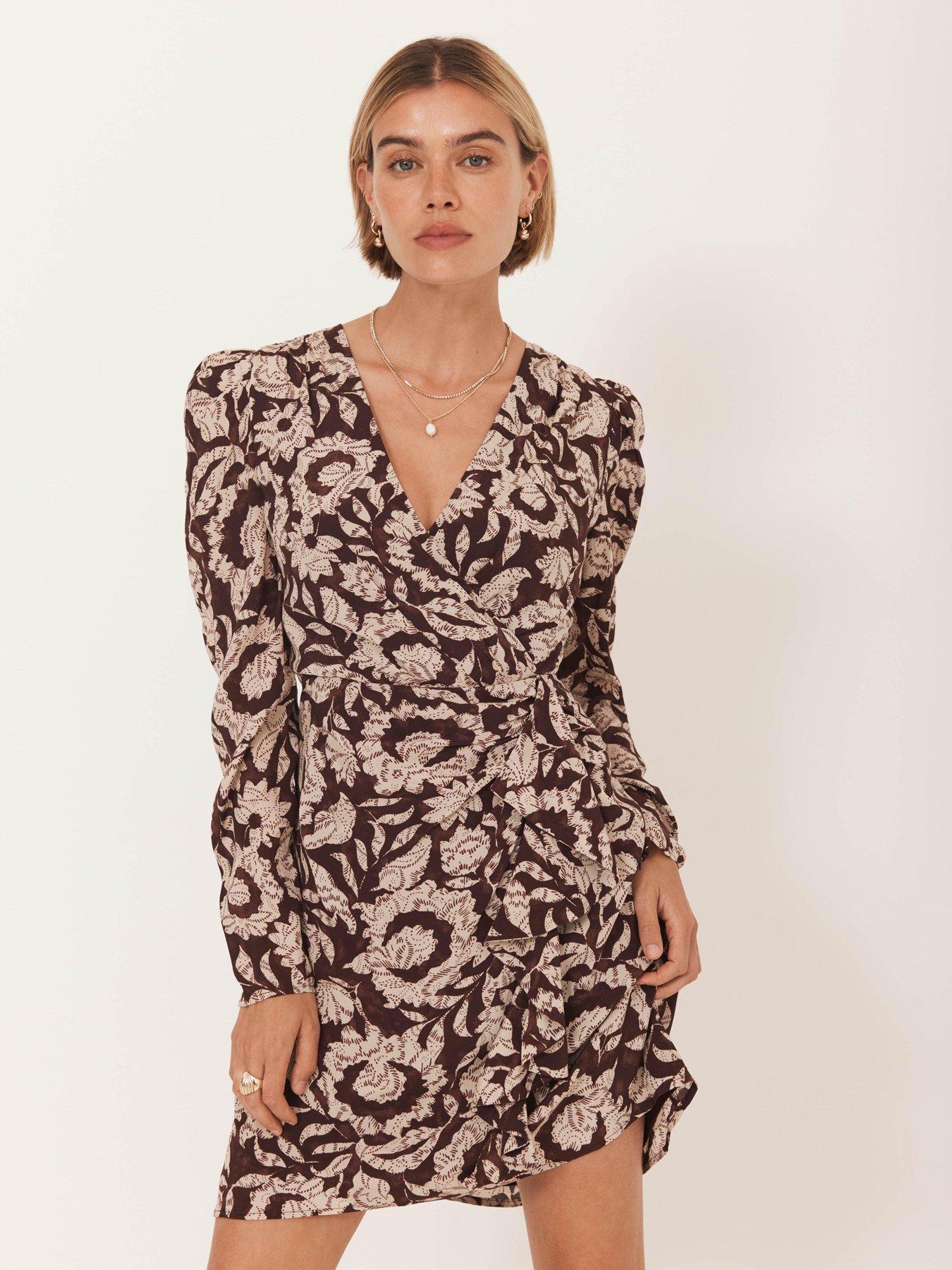Mint Velvet Burgundy Stripe Shirt Dress - Red | Very