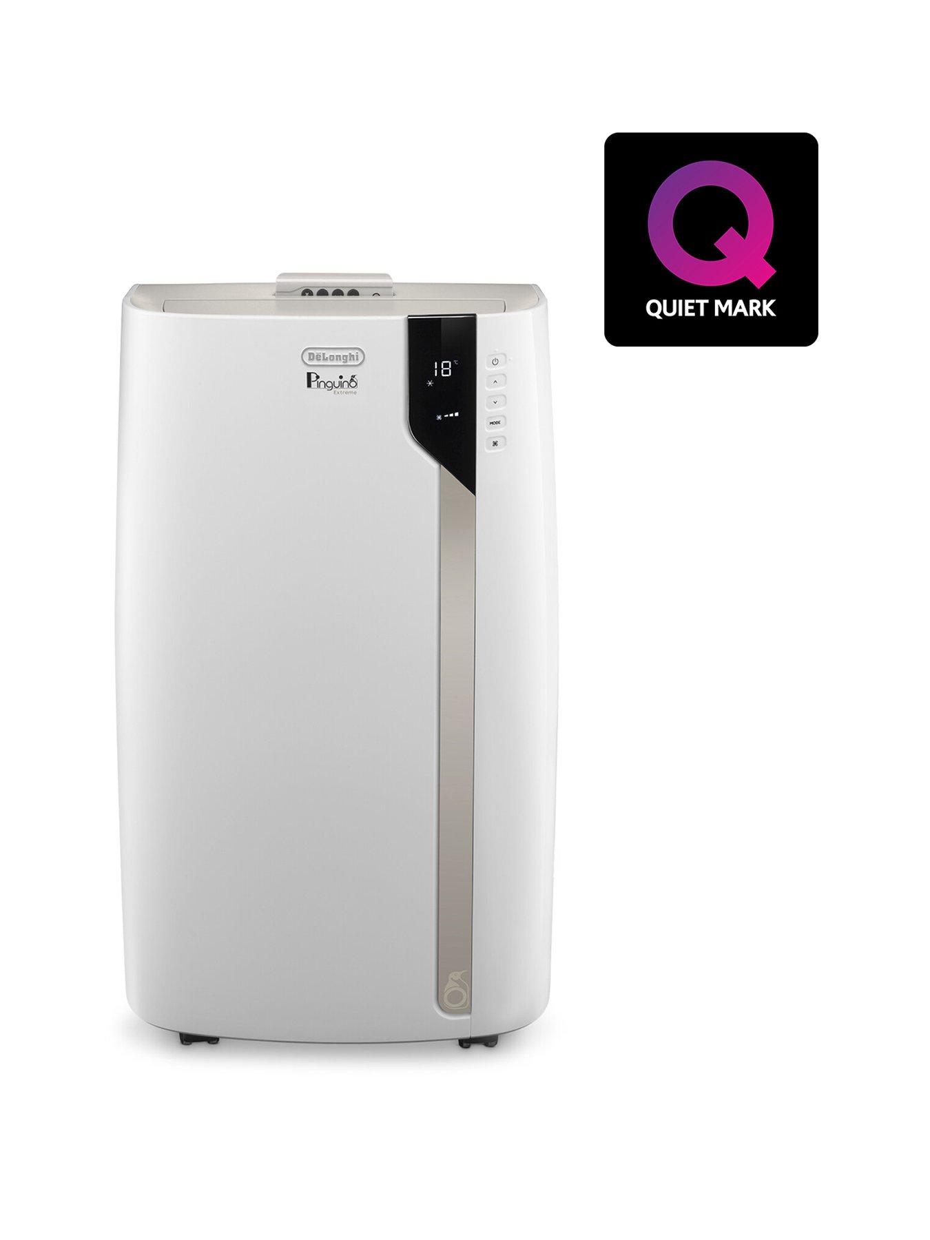 DeLonghi Pinguino PACEL98 Portable 10,700 BTU Air Conditioner with Eco Real Feel Technology - Silver