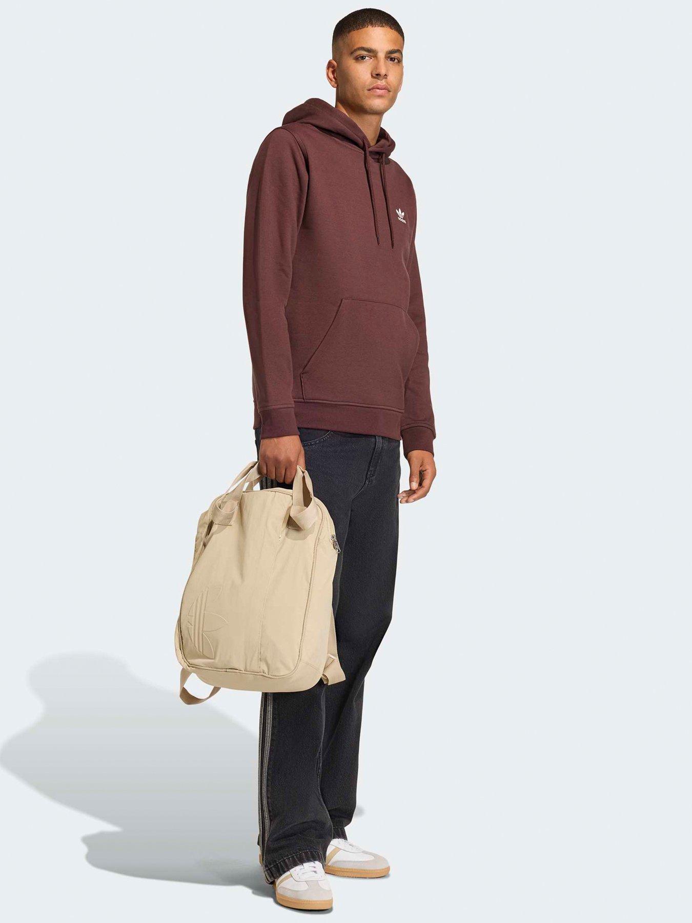 Image 3 of 7 of adidas Originals Men's Trefoil Essentials Hoody - Brown