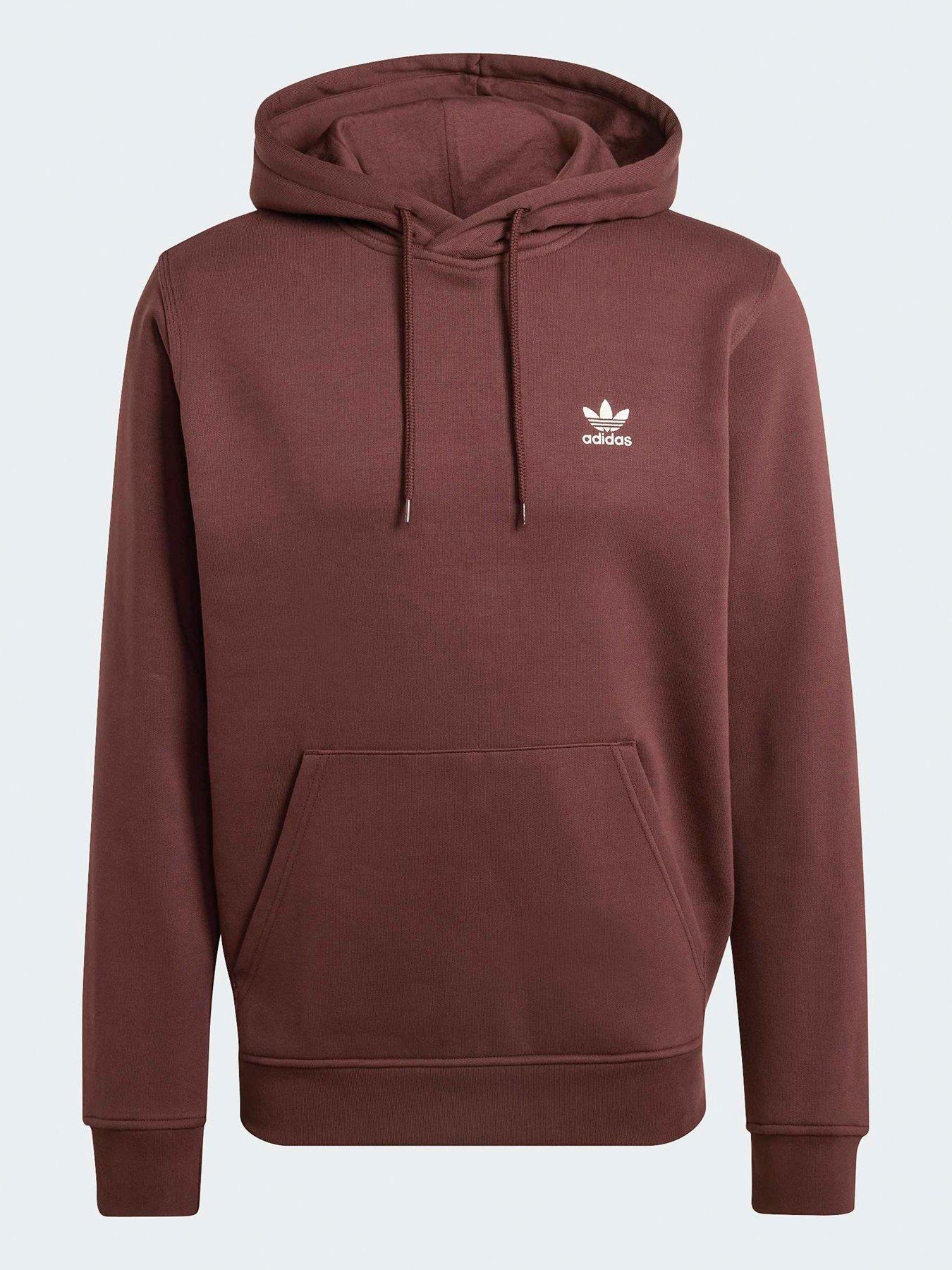 Image 6 of 7 of adidas Originals Men's Trefoil Essentials Hoody - Brown