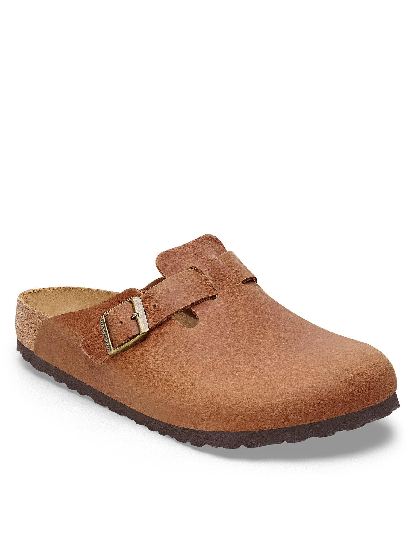 Image 1 of 3 of Birkenstock Boston Natural Leather Oiled Clog - Cognac