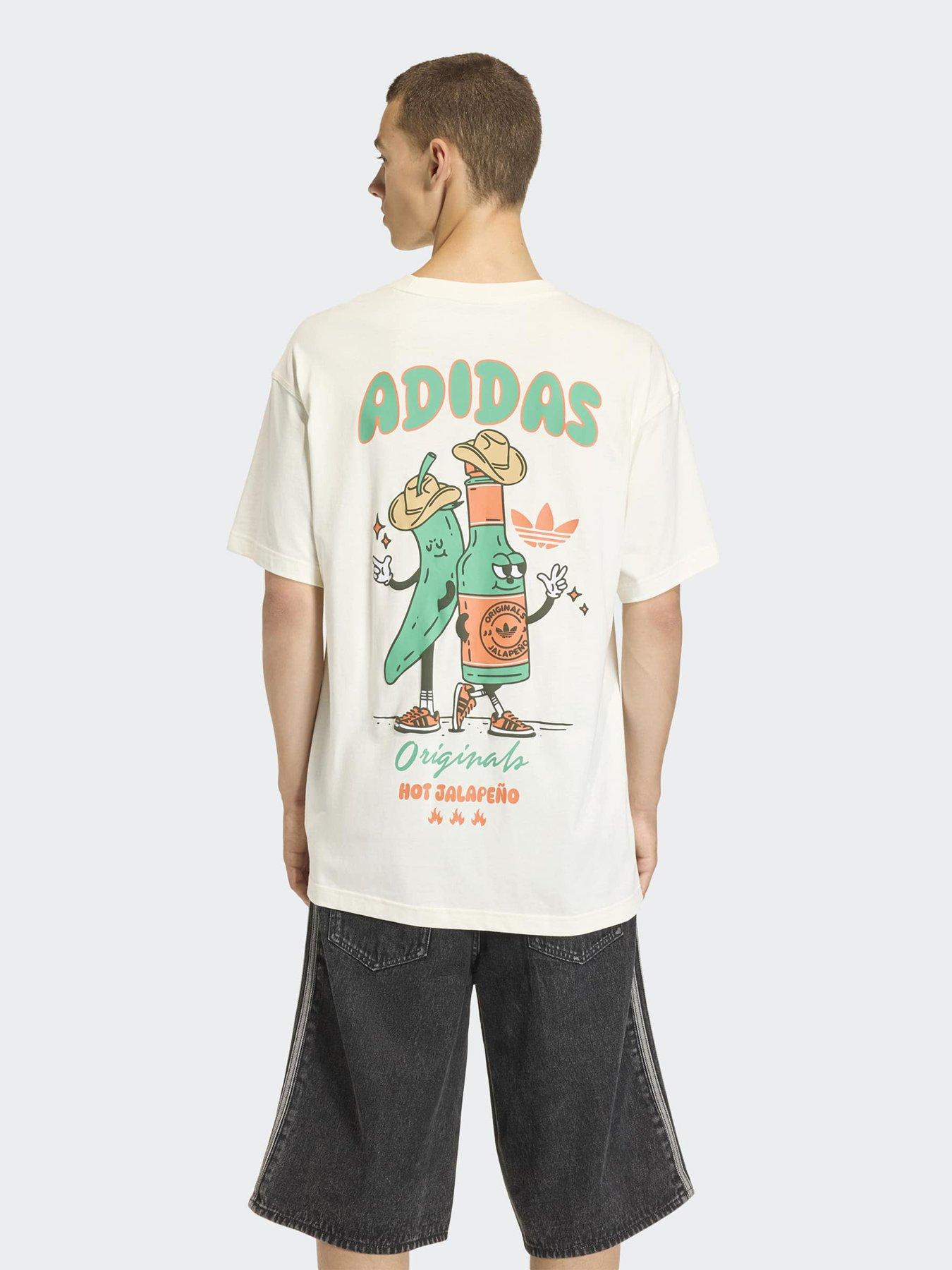adidas Originals Men's Jalapeno Grafic T-Shirt - Off White | Very