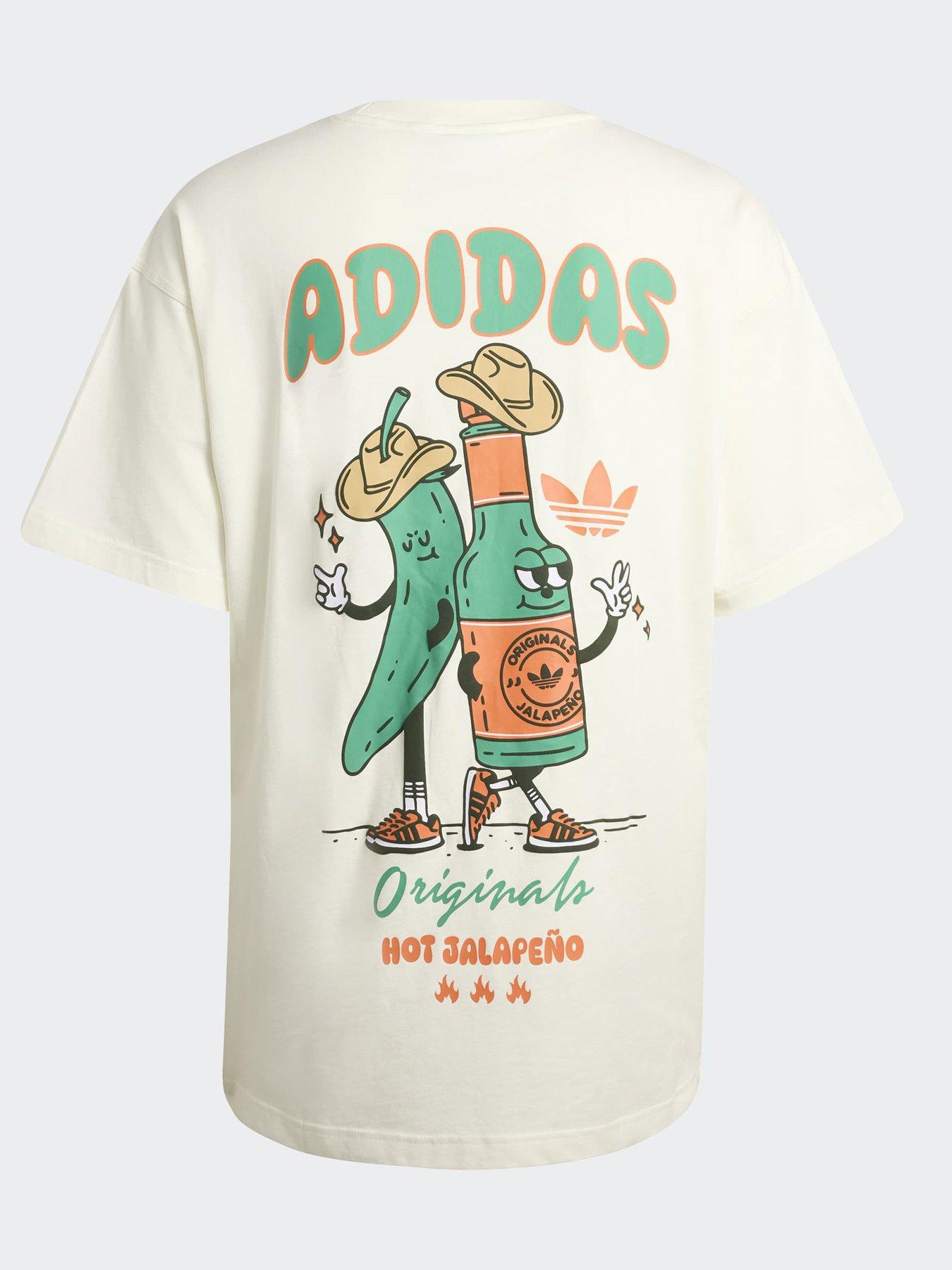 adidas Originals Men's Jalapeno Grafic T-Shirt - Off White | Very