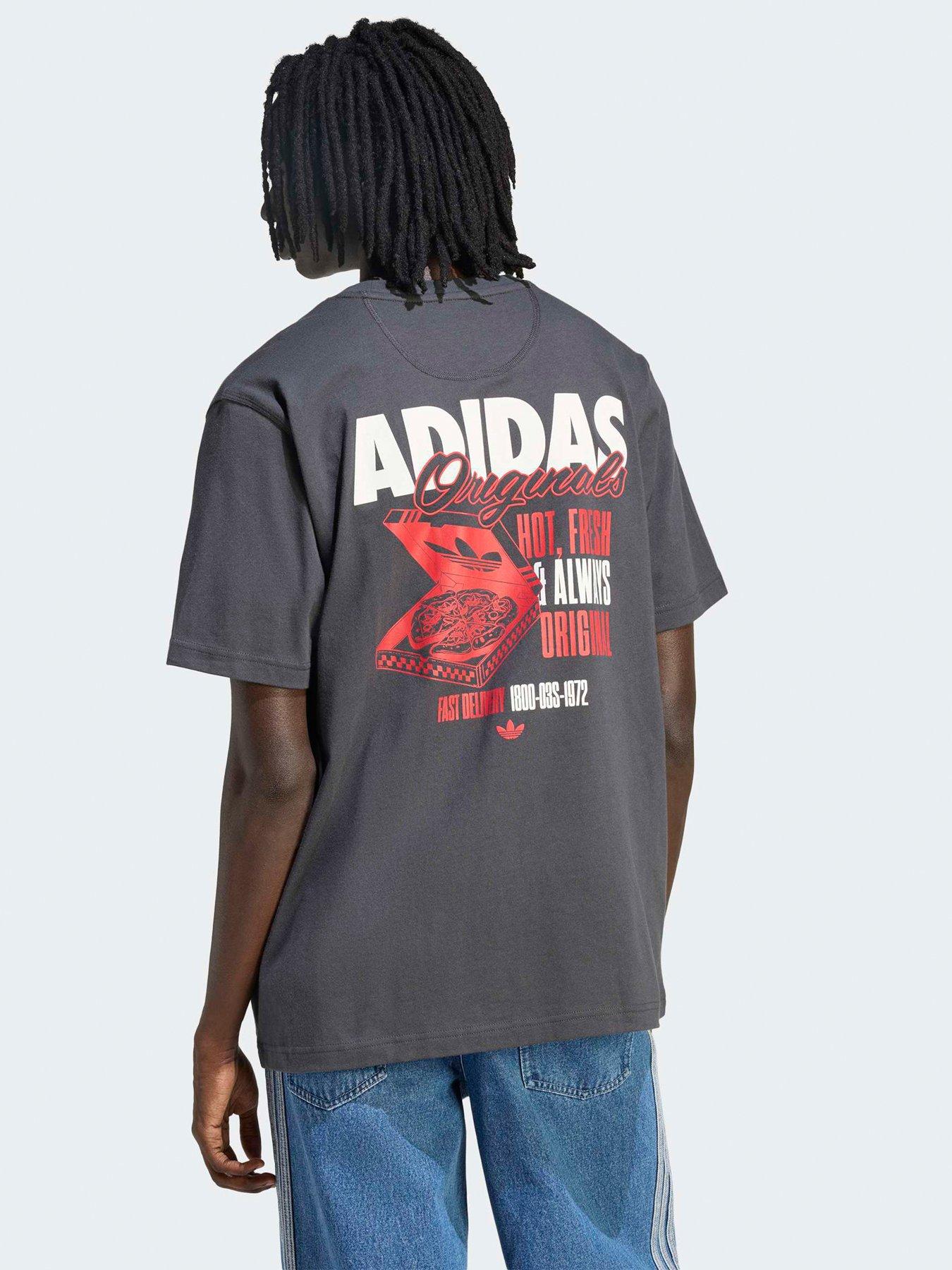 Image 1 of 6 of adidas Originals Men's Pizza Box T-Shirt &nbsp;- Grey