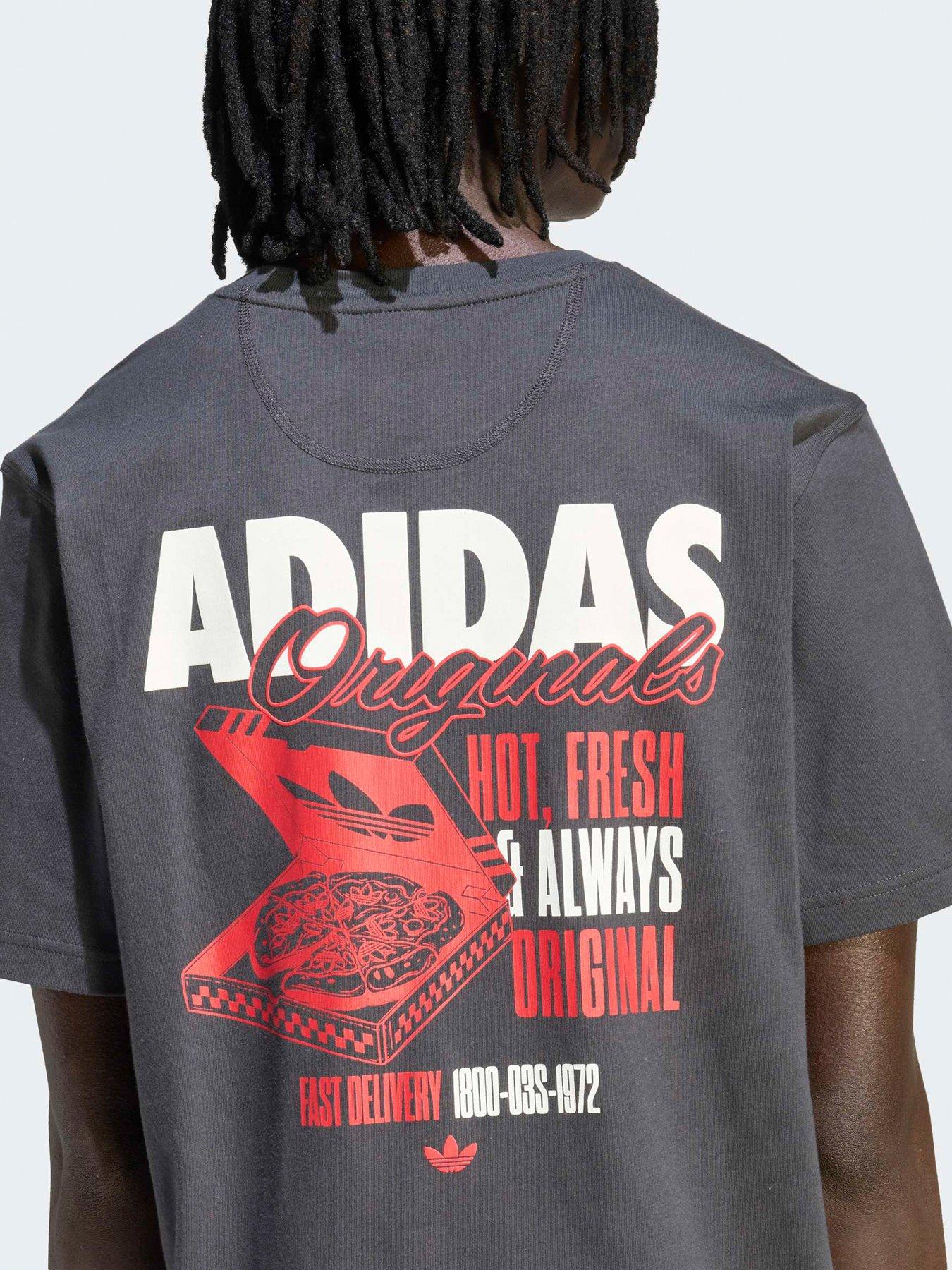 Image 5 of 6 of adidas Originals Men's Pizza Box T-Shirt &nbsp;- Grey