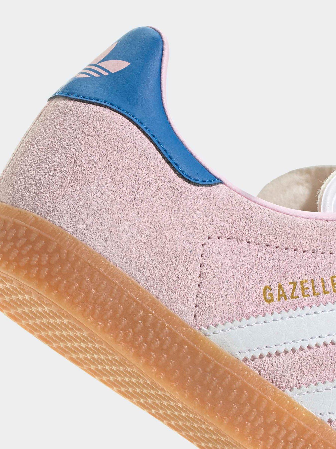 adidas gazelle silver green womens adidas Originals Women's Gazelle Indoor "Ruffle Stripes"