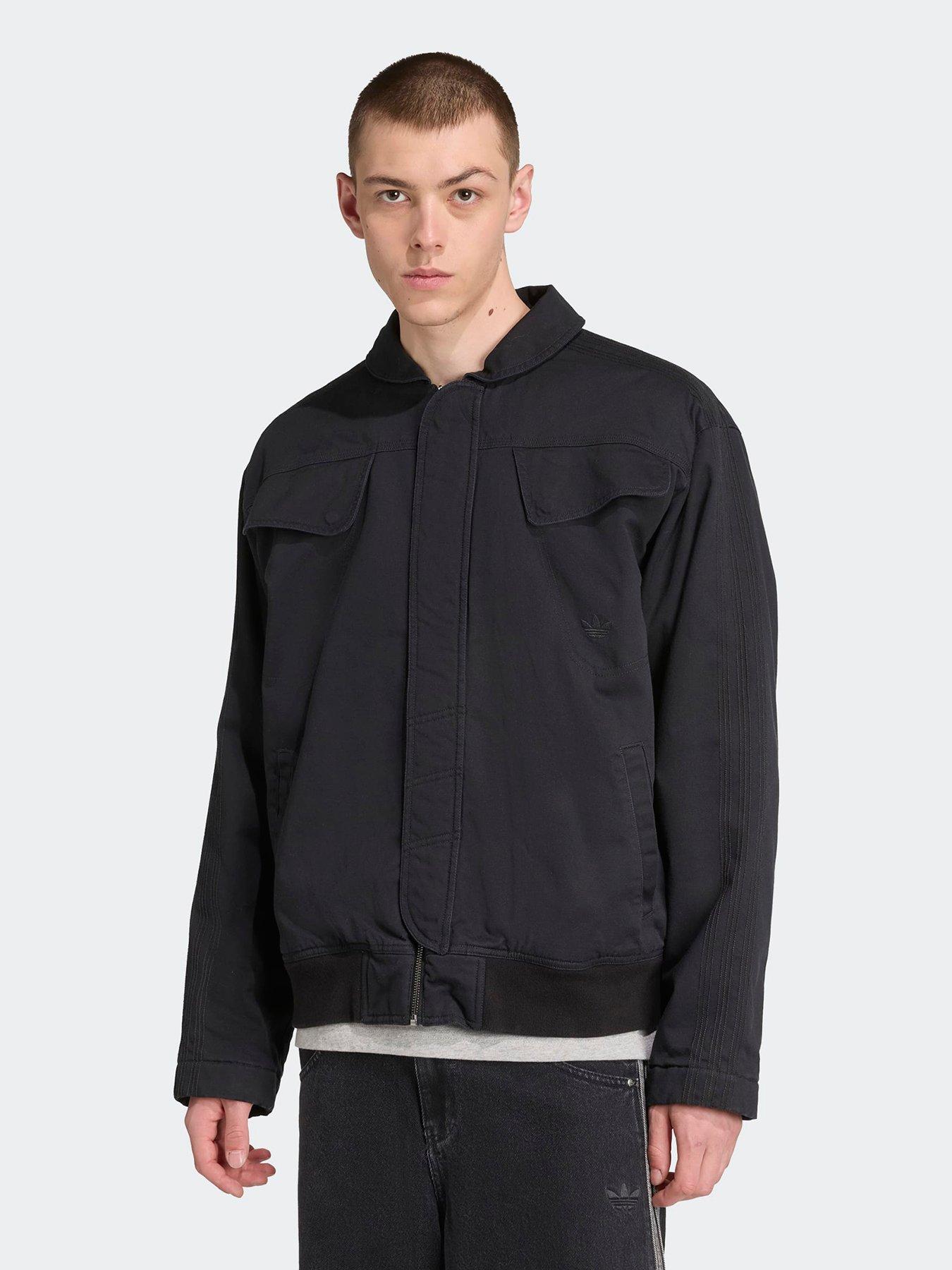 adidas Originals Mens Premium Essentials Workwear Jacket, Black, Size M, Men