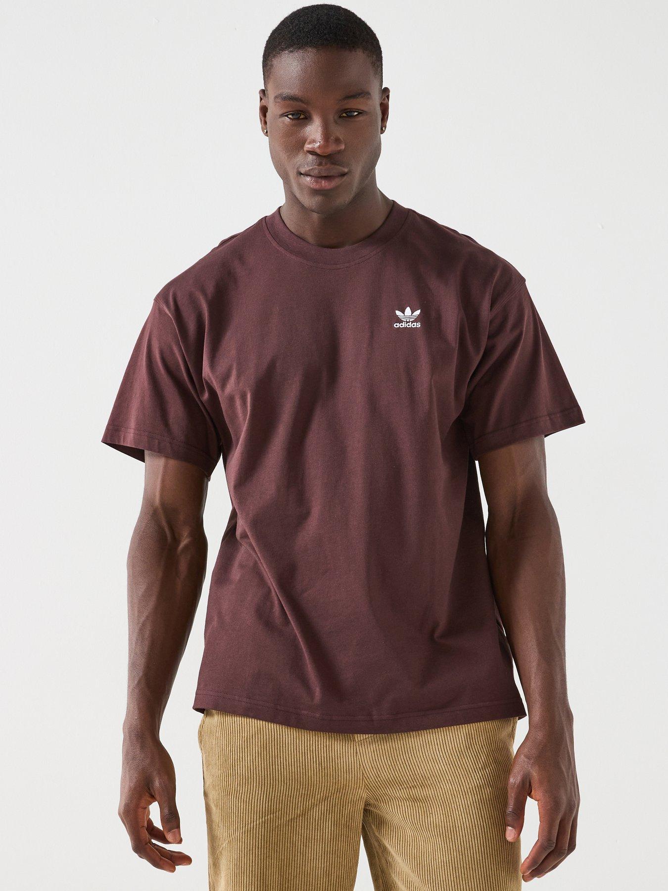 adidas Originals Mens Essenatials Tee - Brown