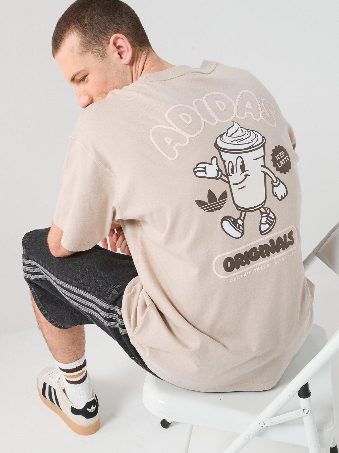 adidas Originals Men's Iced Latte Graphic Tee - Beige | Very
