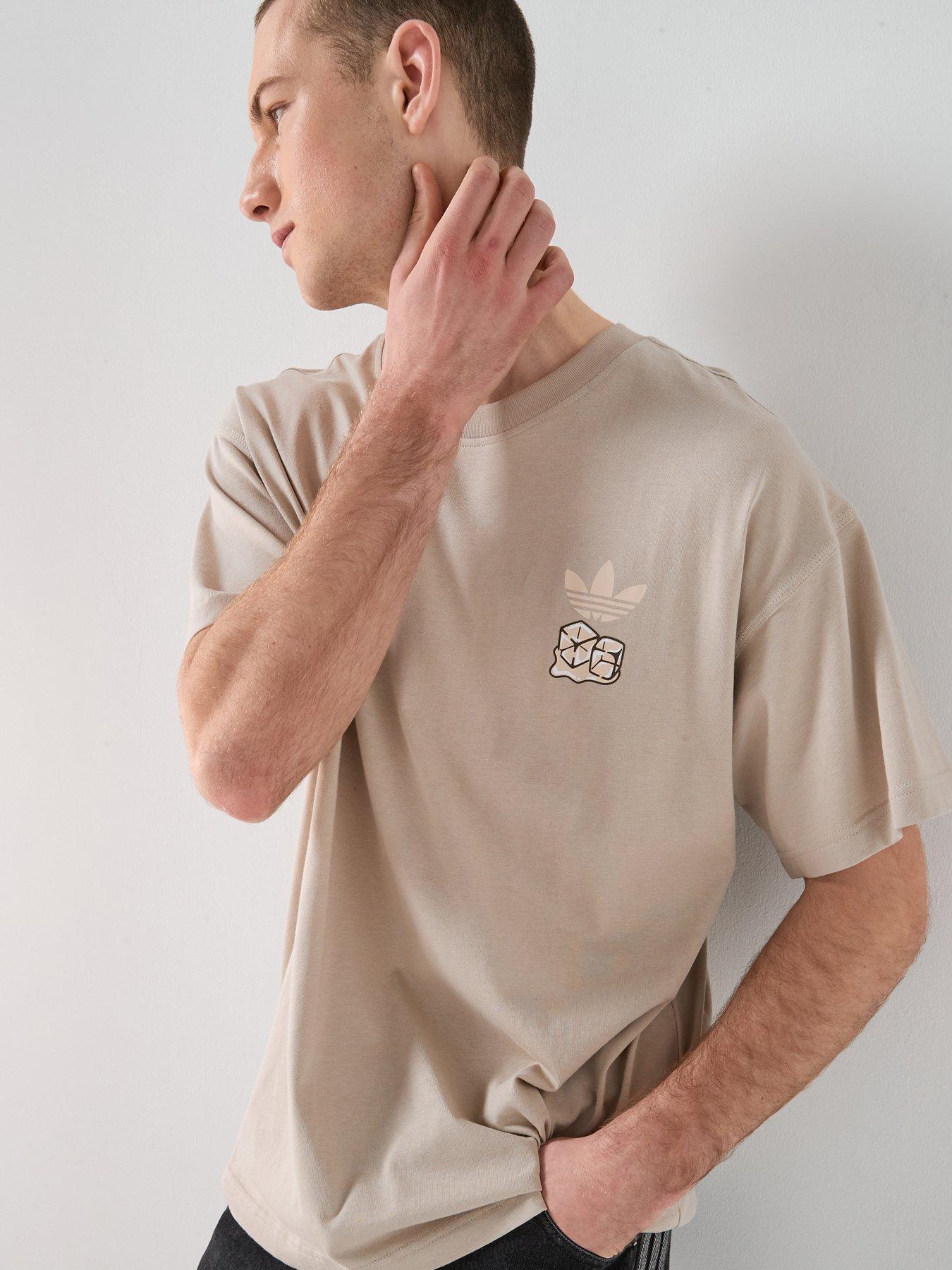 adidas Originals Men's Iced Latte Graphic Tee - Beige | Very