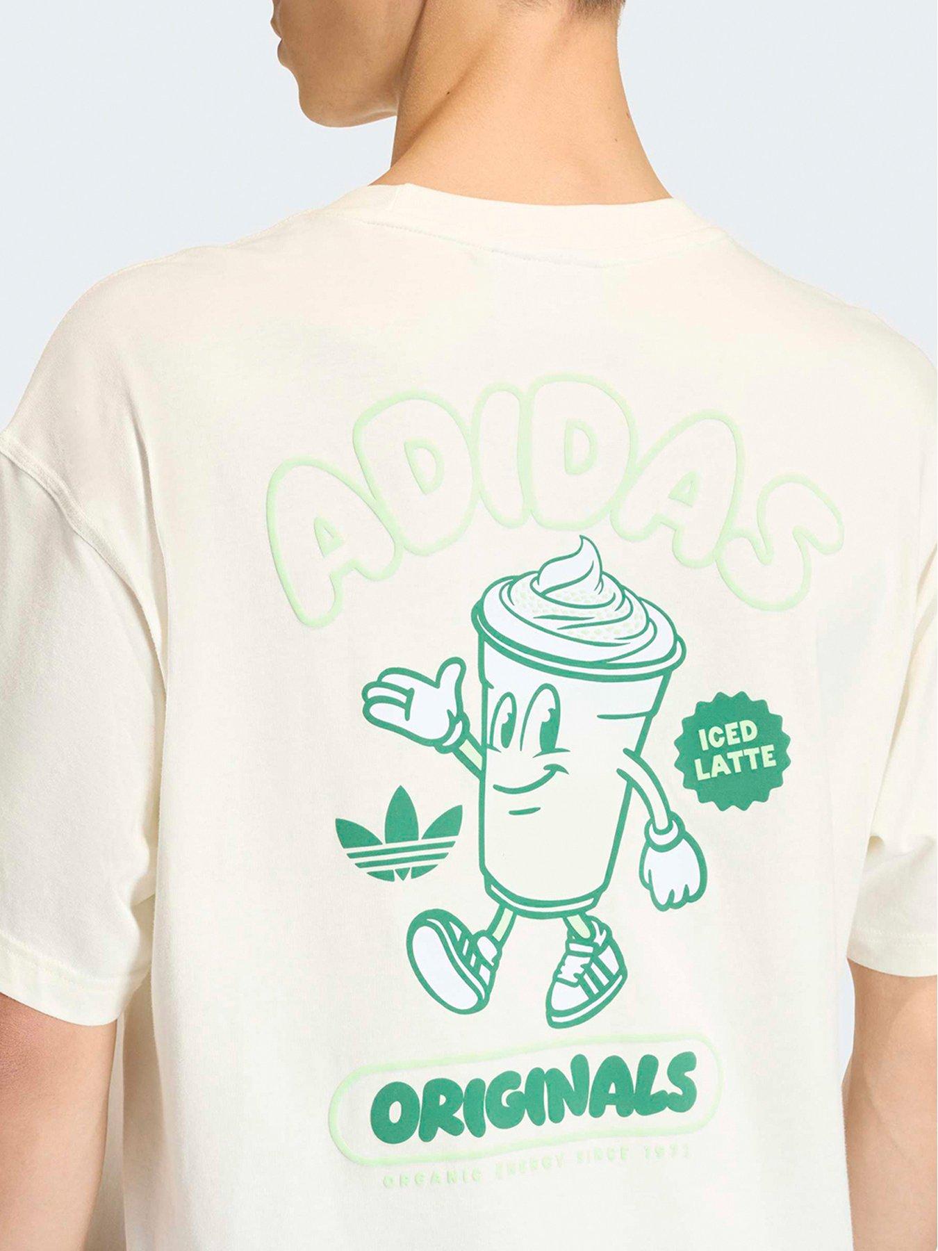 Image 1 of 7 of adidas Originals Men's Iced Latte Graphic Tee - Off White