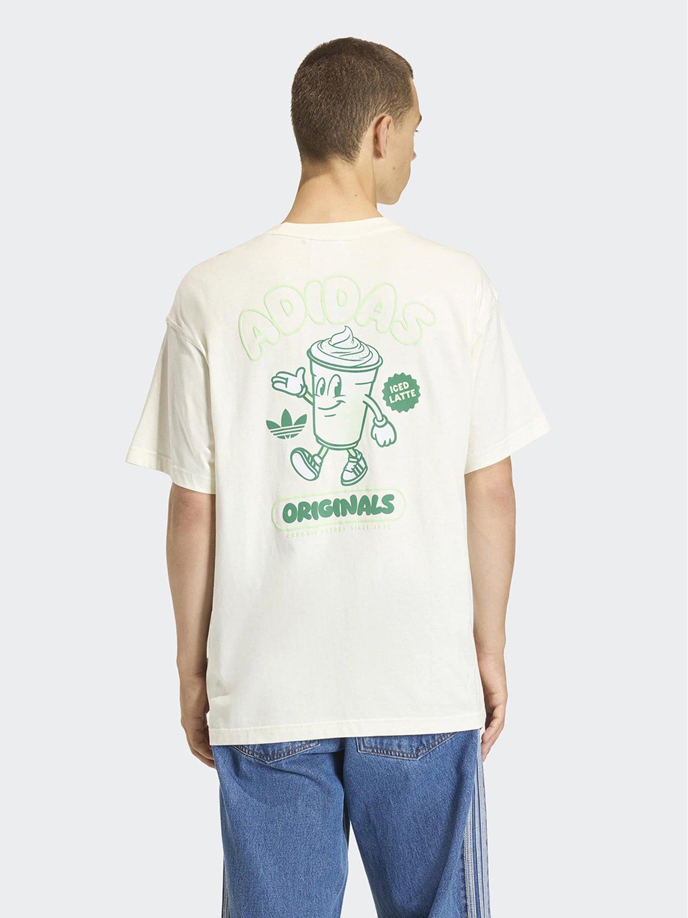 Image 2 of 7 of adidas Originals Men's Iced Latte Graphic Tee - Off White