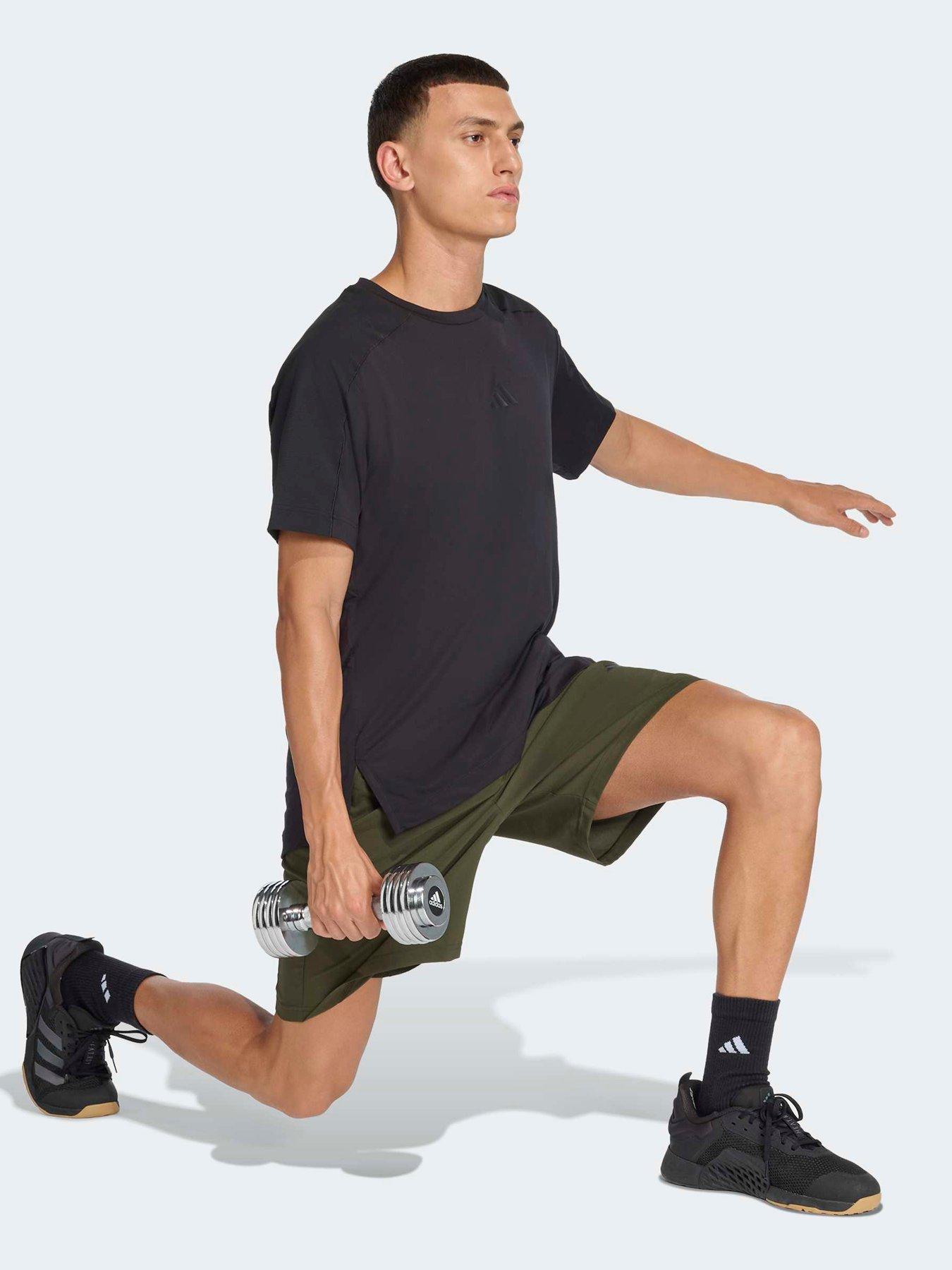 Image 3 of 6 of adidas Mens Training Essentials 7Inch Woven Shorts - Khaki