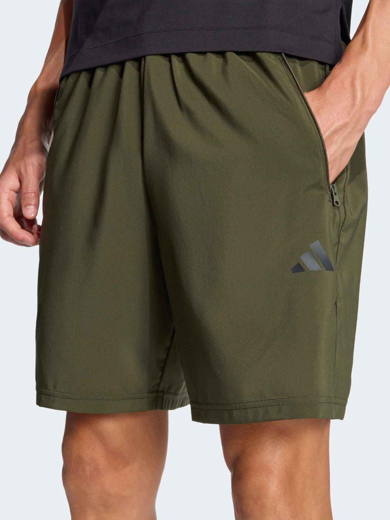 Image 4 of 6 of adidas Mens Training Essentials 7Inch Woven Shorts - Khaki