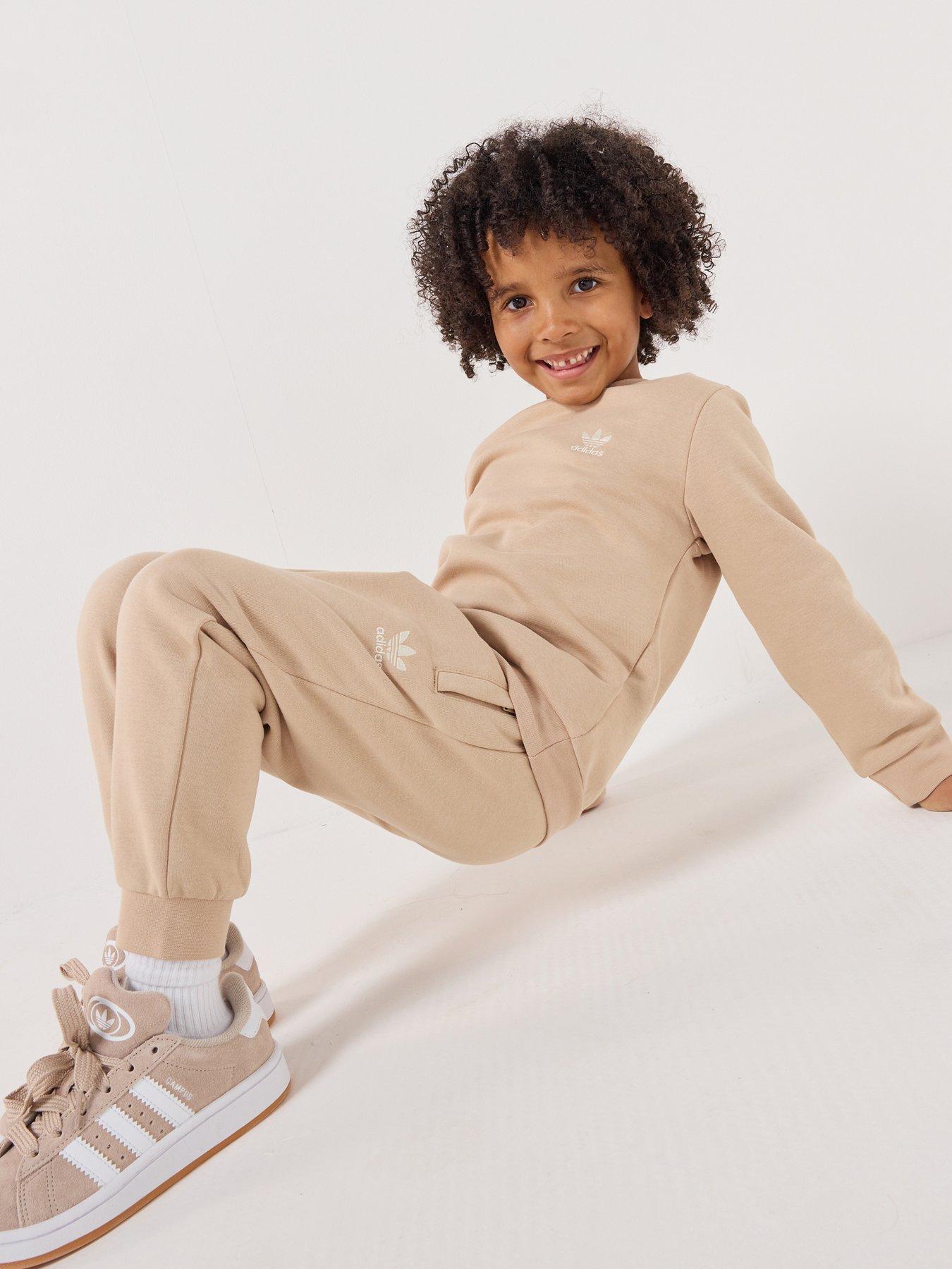 Image 1 of 7 of adidas Originals Kid's Crew Set - Magic Beige