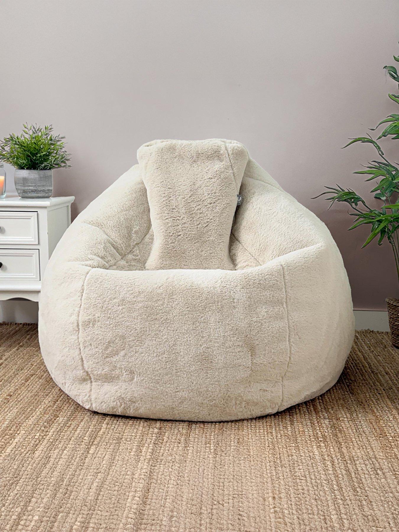 rucomfy Faux Fur Hygge Adult Beanbag