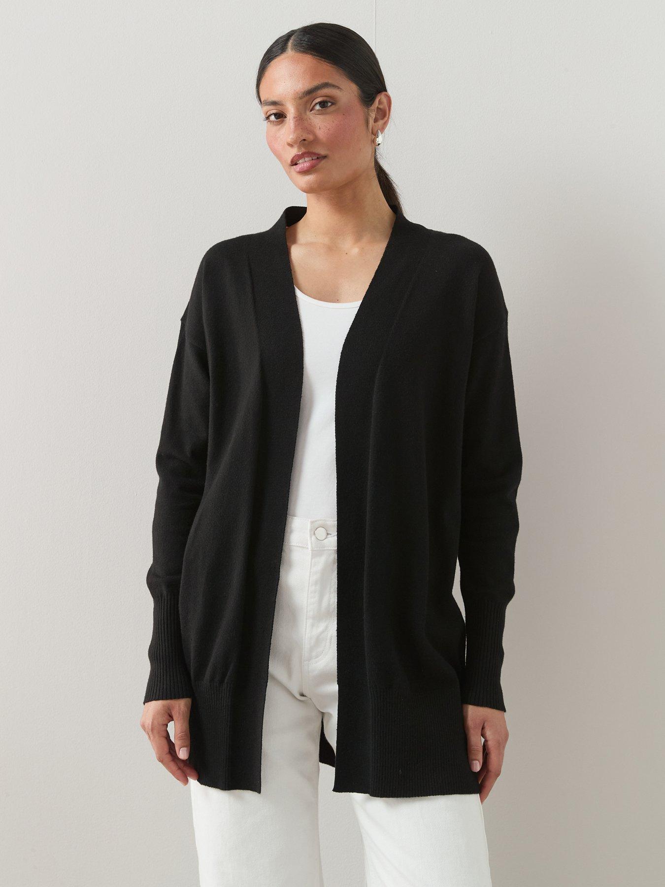 The Very Collection Classic Comfort Edge To Edge Cardigan - Black