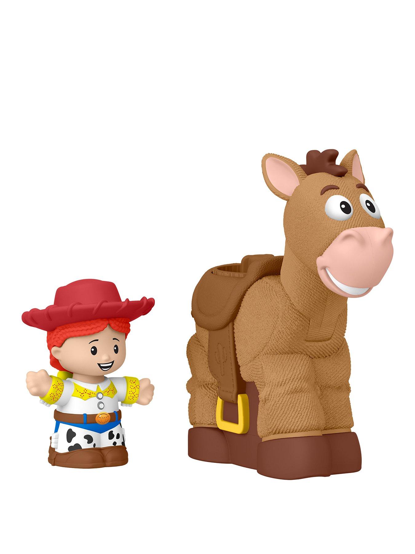 Fisher-Price Little People Disney Pixar Toy Story Bobbin' Bullseye & Jessie, Toddler Figure Set