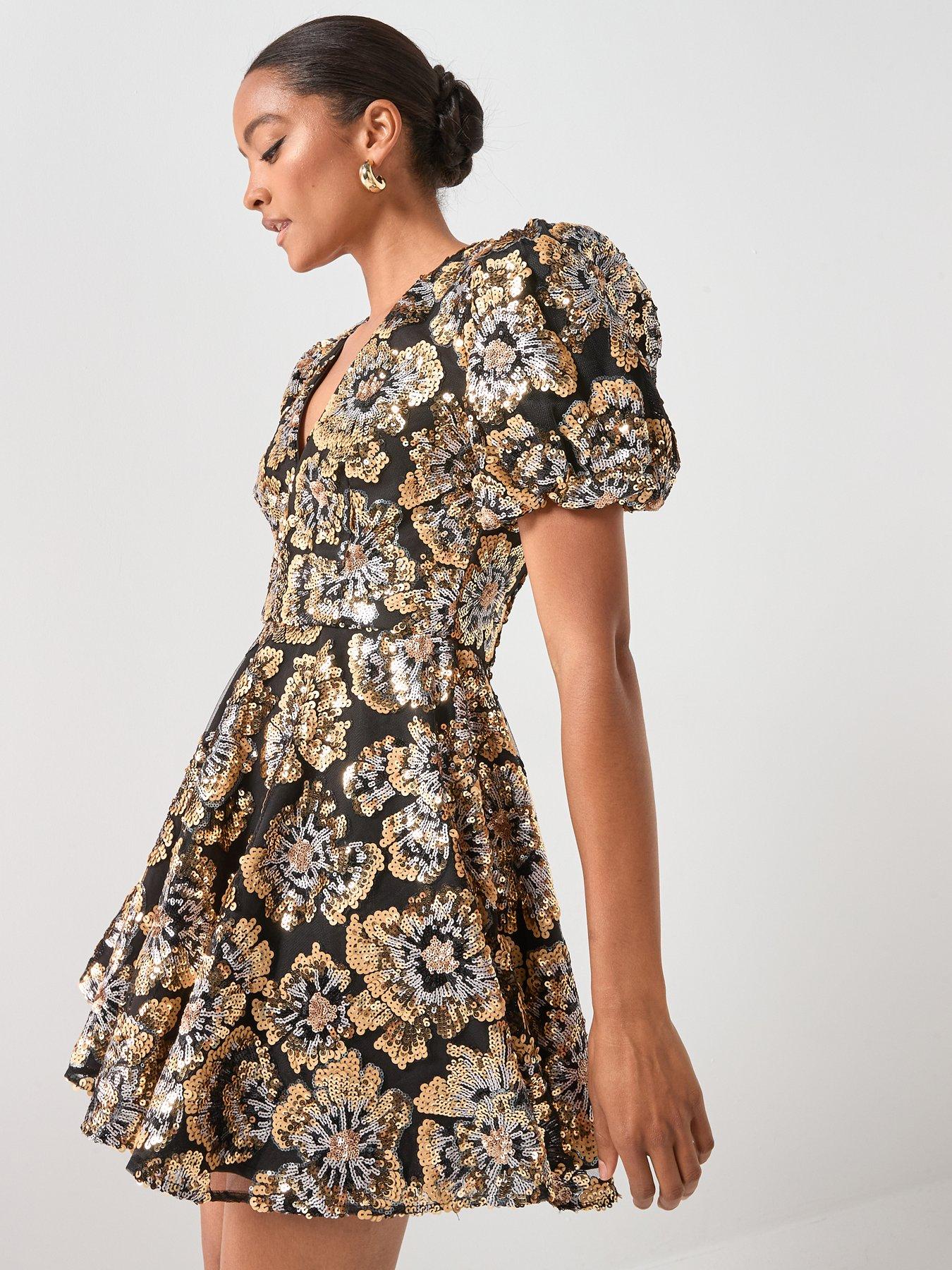 Elliatt Celeste Mini Dress - Black