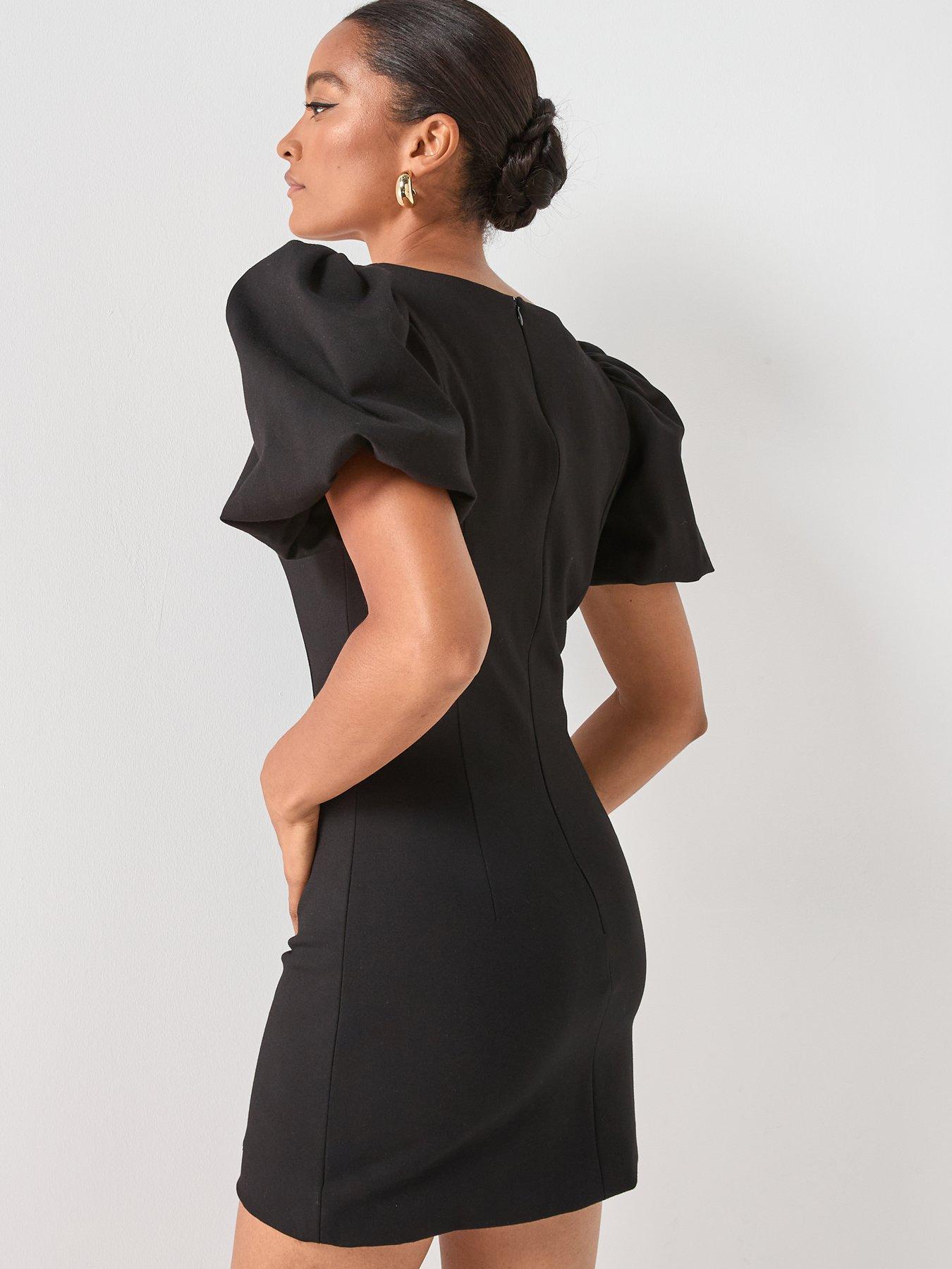 Elliatt Marina Sleeve Mini Dress - Black