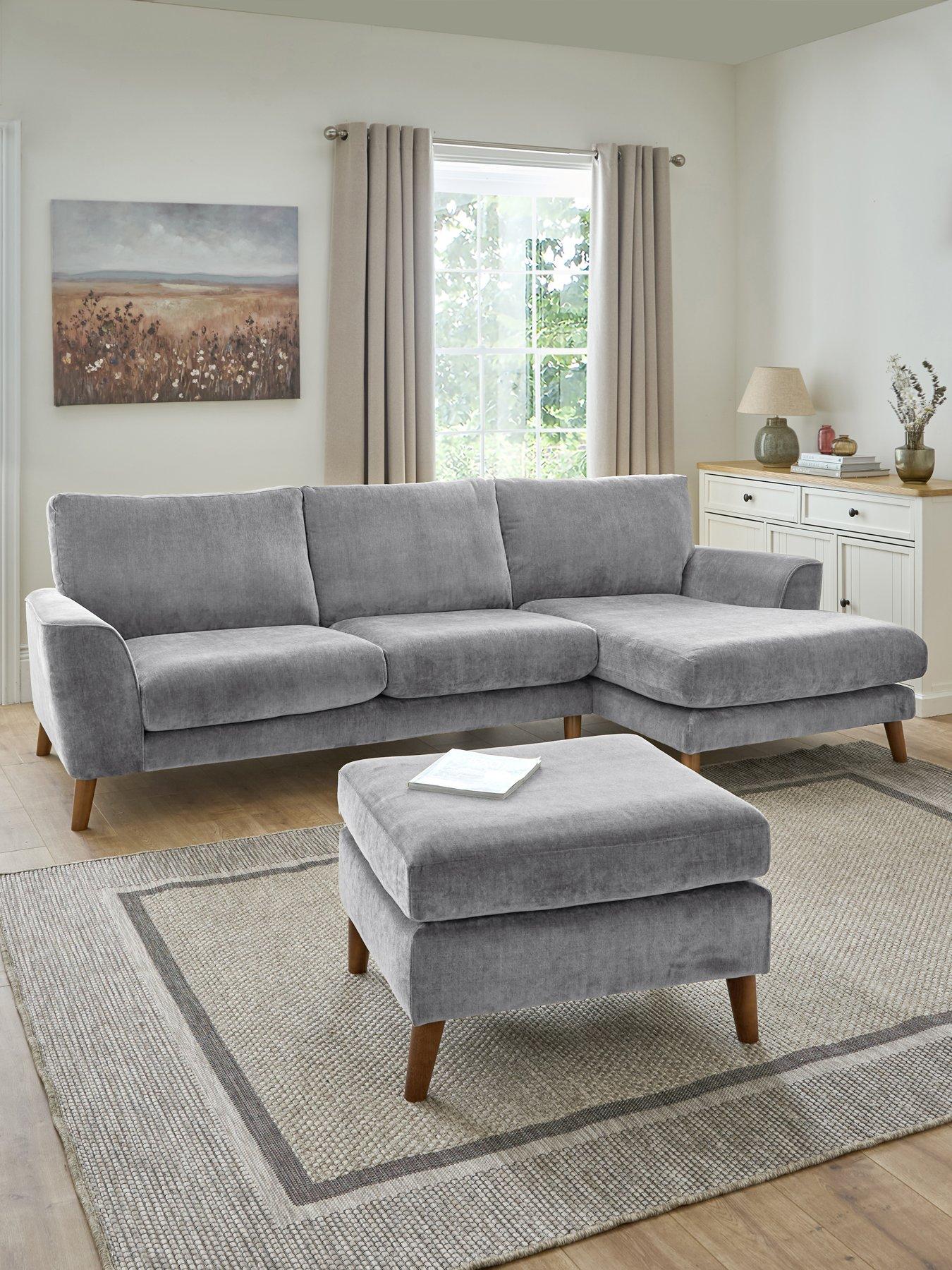 Very Home Aiyanna Rh 3 Seater Chaise+Fs