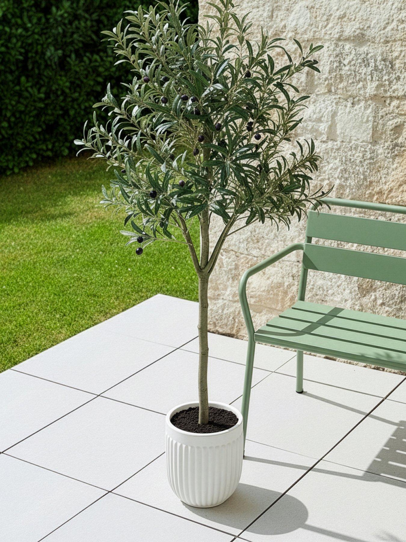 Image 1 of 7 of The Very Collection 183cm Faux Olive Potted Tree -&nbsp;Outdoor/Indoor
