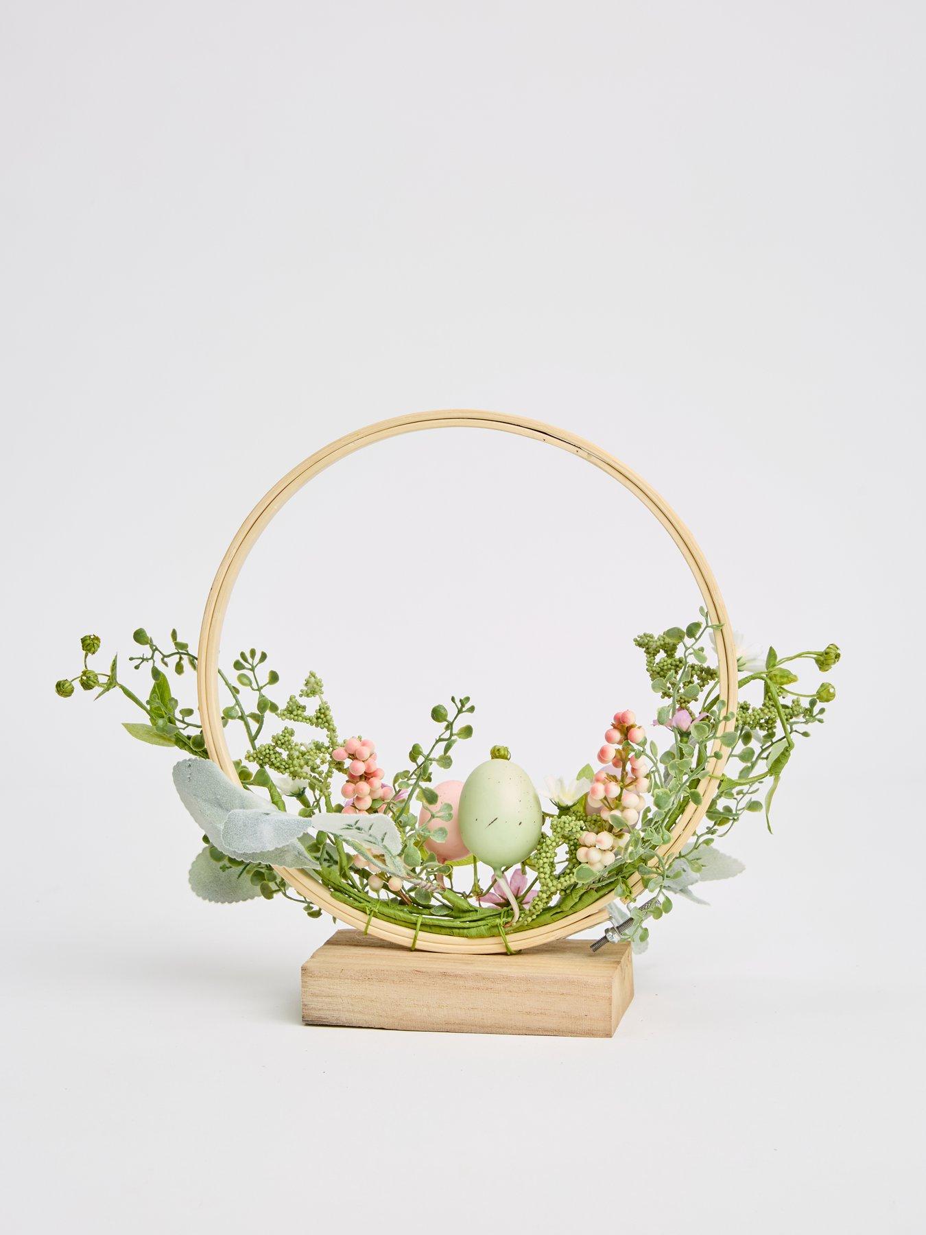 Image 3 of 4 of The Very Collection coloured egg 27X8CM WREATH TABLE CENTRE