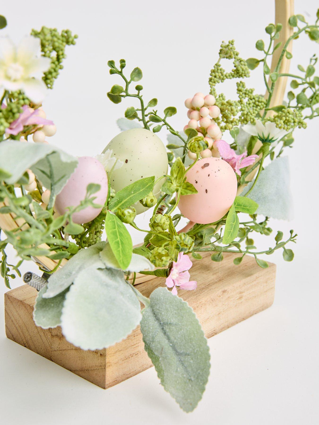 Image 4 of 4 of The Very Collection coloured egg 27X8CM WREATH TABLE CENTRE