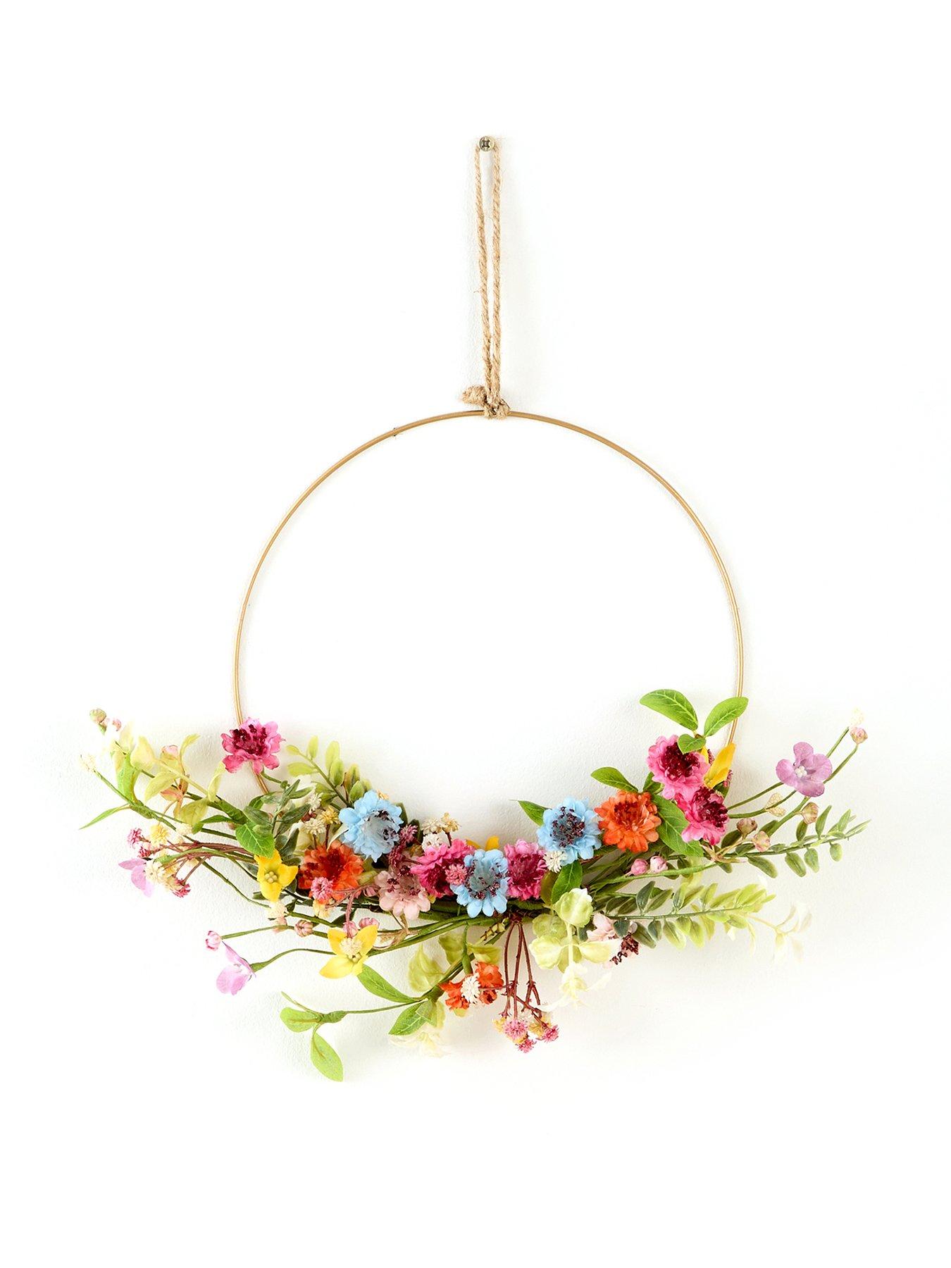 Image 2 of 6 of The Very Collection Meadow Flowers Wreath&nbsp;- 30cm