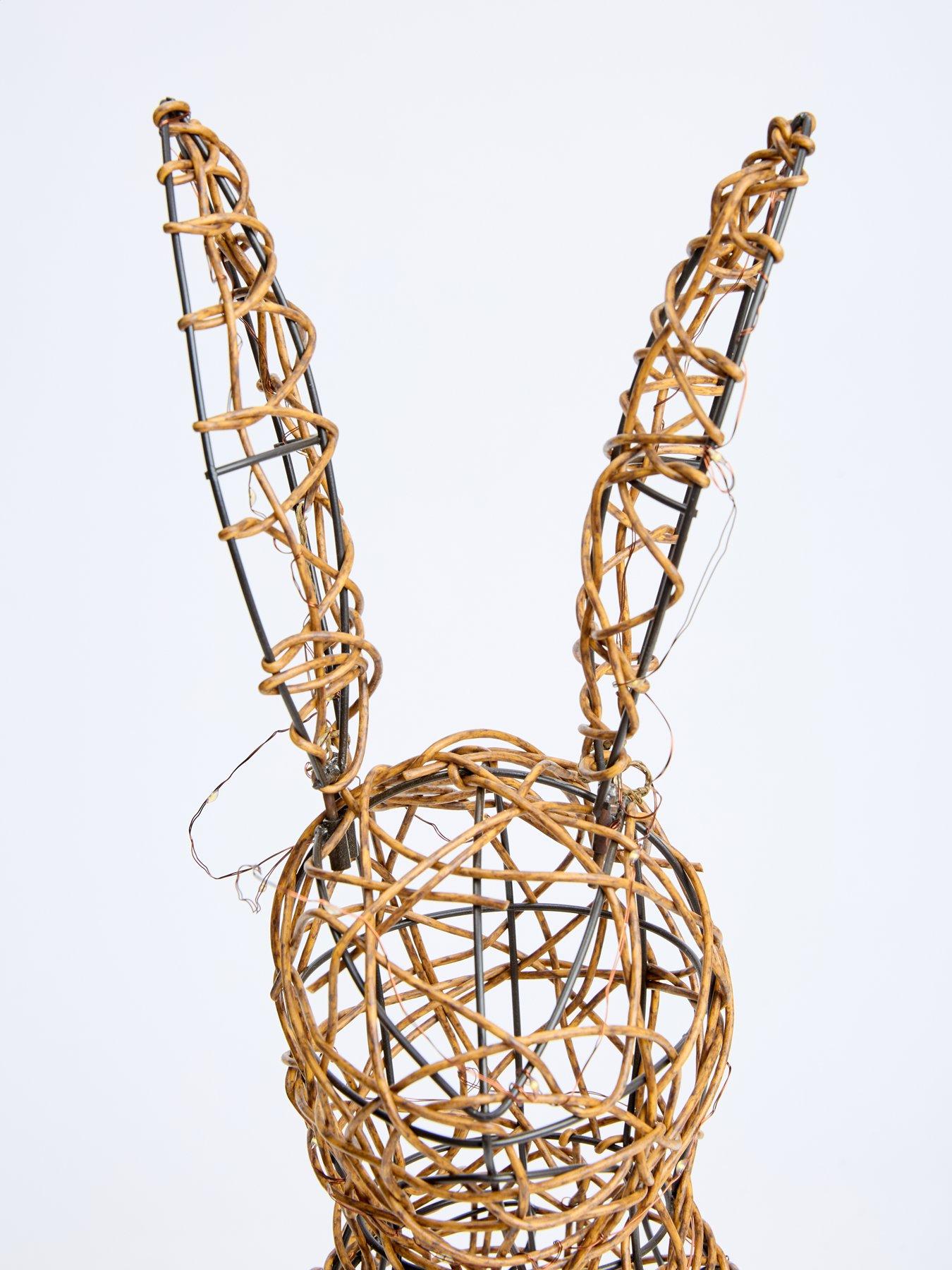 Image 5 of 5 of The Very Collection 75L Outdoor LED Light With Rattan Bunny