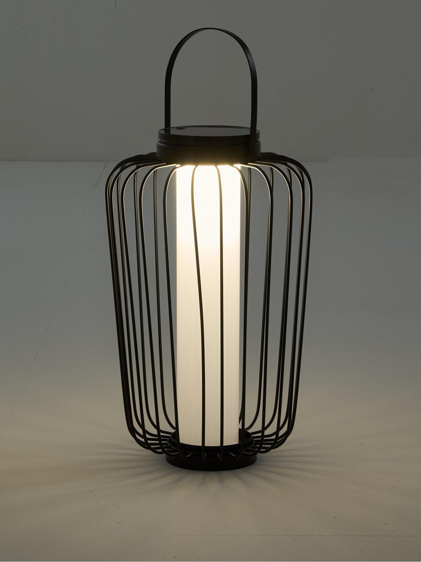 Image 3 of 6 of The Very Collection 40cm Cage Solar Lantern with USB Charge&nbsp;- Black
