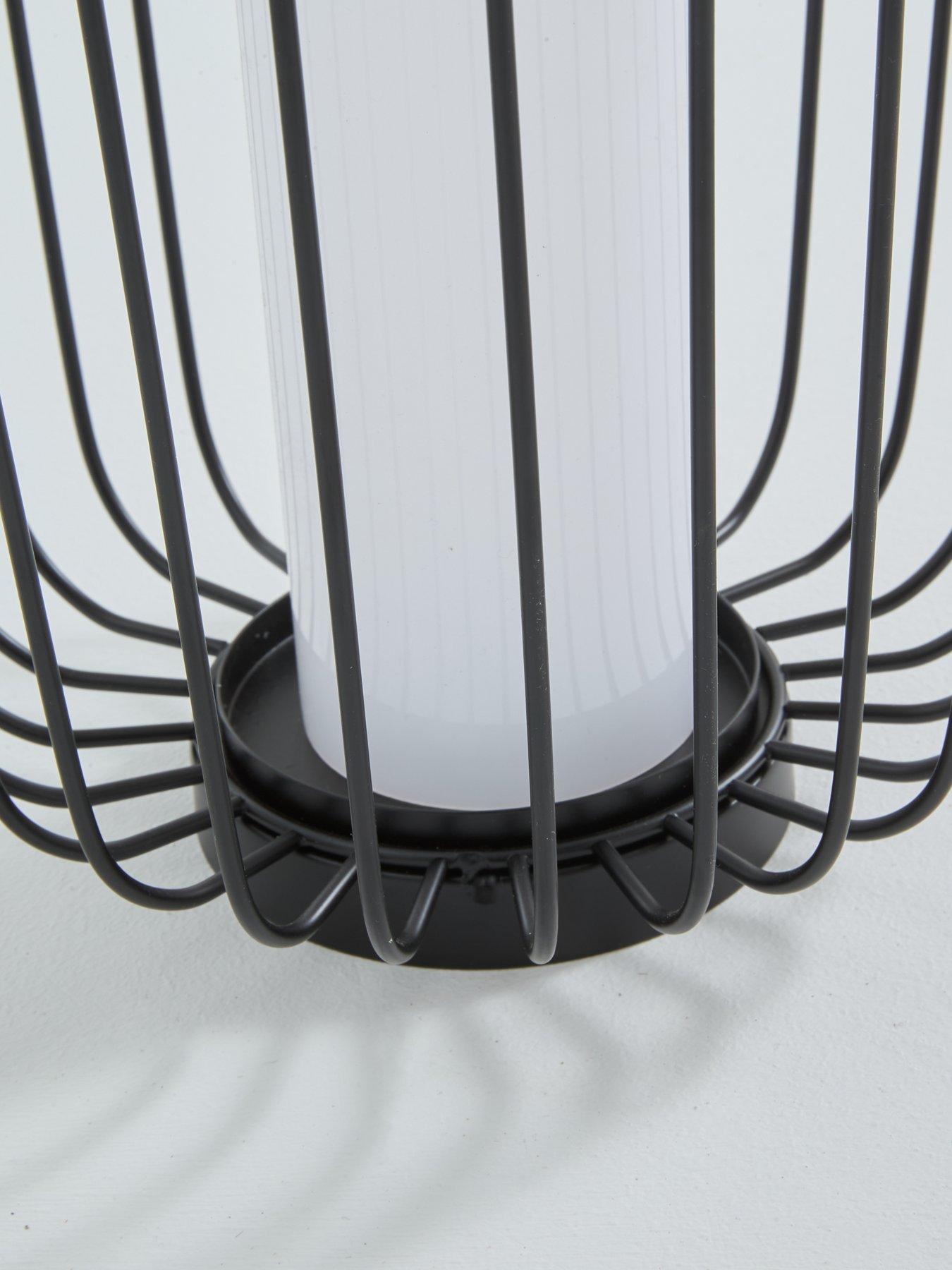 Image 5 of 6 of The Very Collection 40cm Cage Solar Lantern with USB Charge&nbsp;- Black