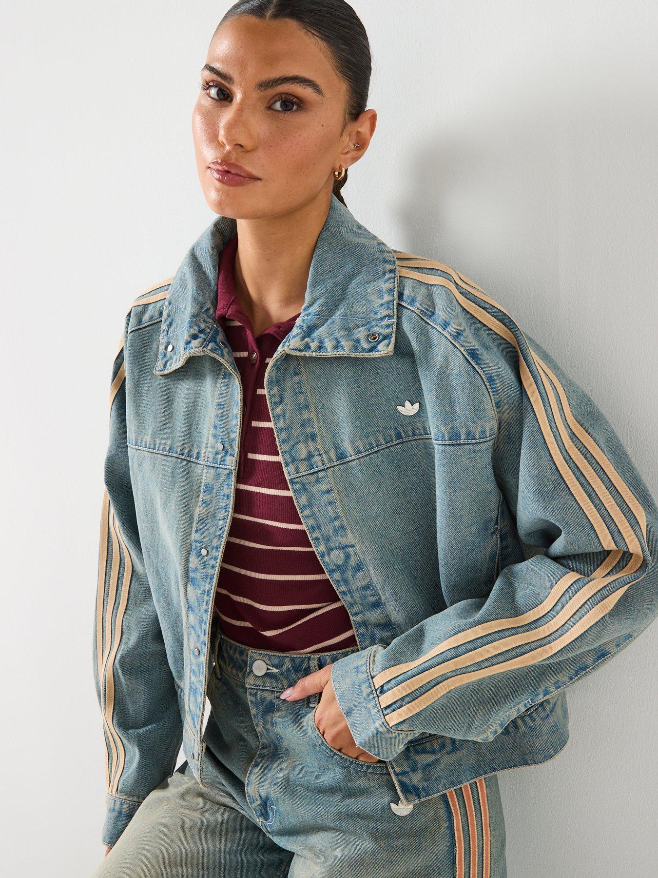 adidas Originals Womens Premium Essentials Denim Jacket - Blue
