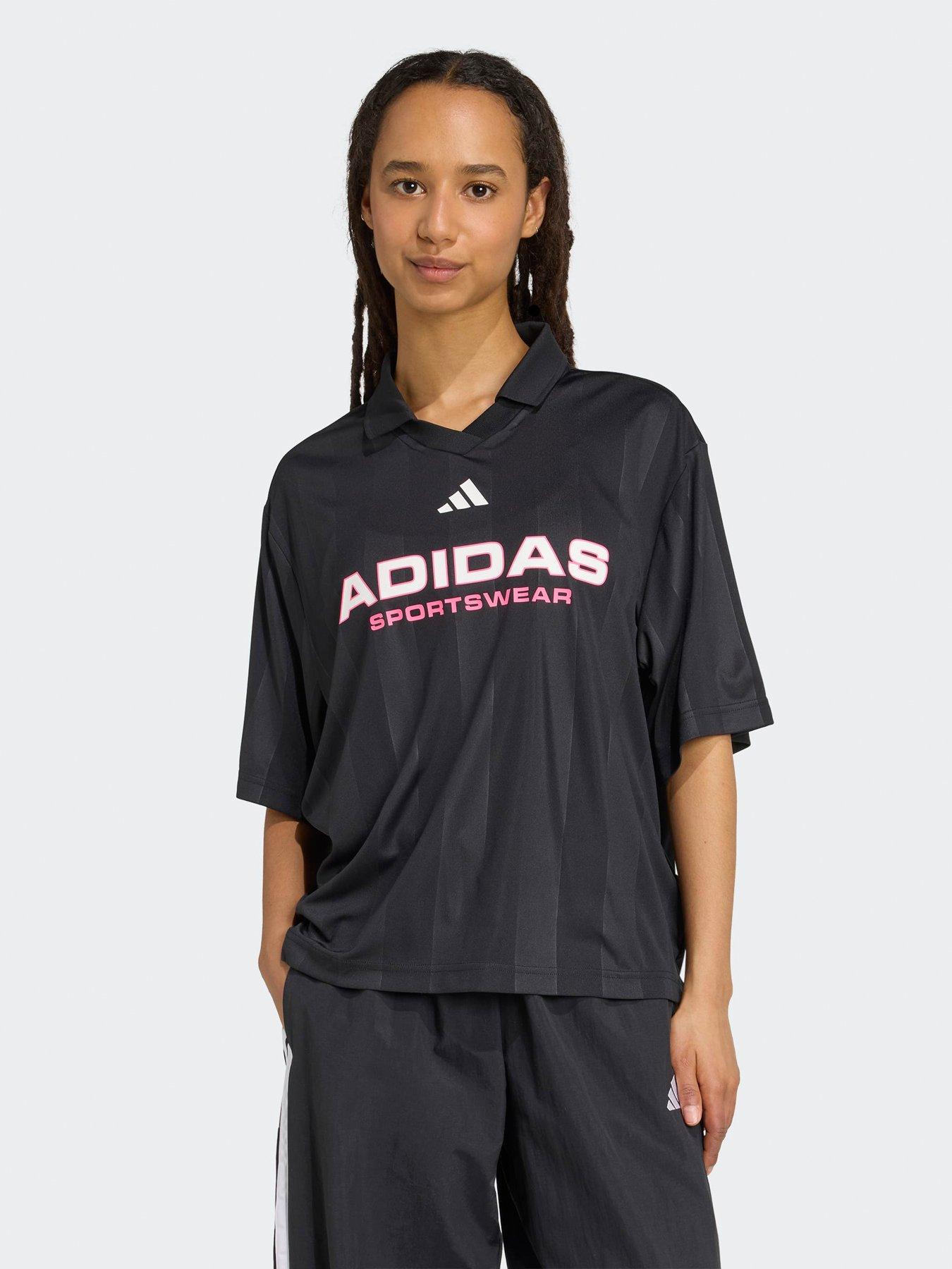 adidas Sportswear Womens Tiro Polo T-Shirt - Black