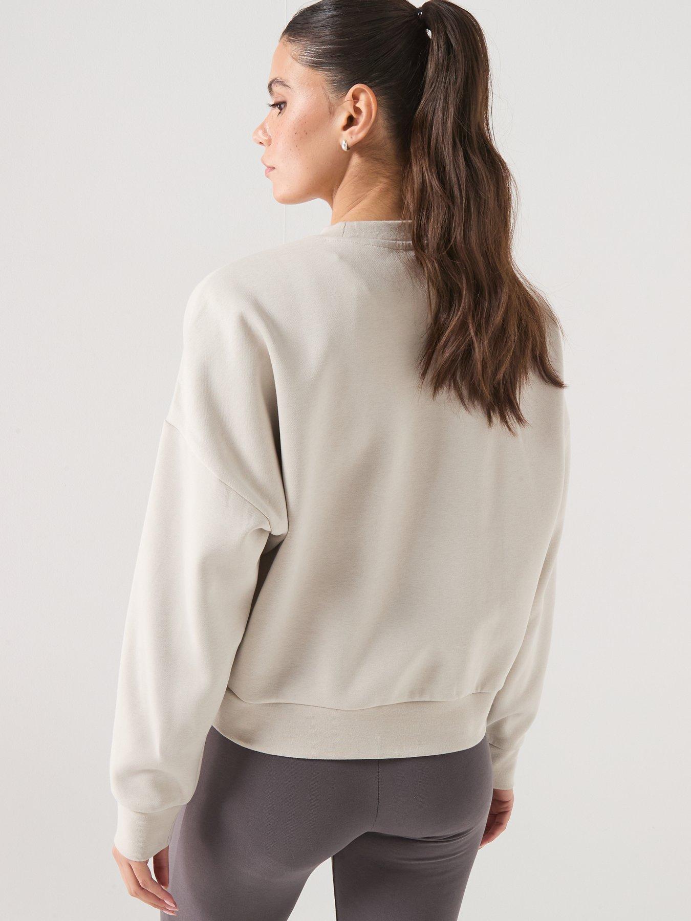 Image 2 of 5 of adidas Sportswear Womens Cozy Holiday Graphic Sweatshirt - Grey