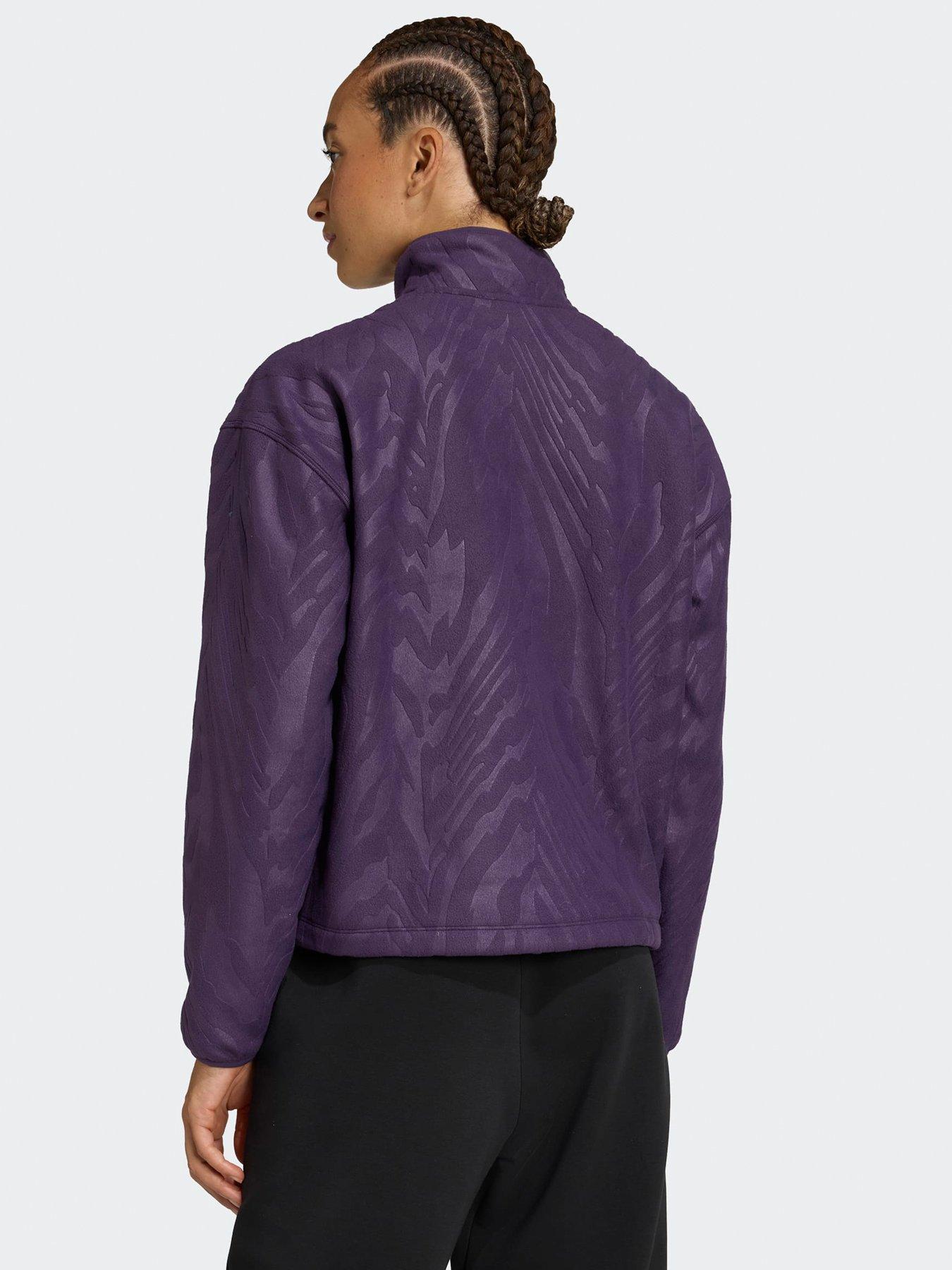 Image 2 of 6 of adidas Womens Training Printed Polarfleece - Purple