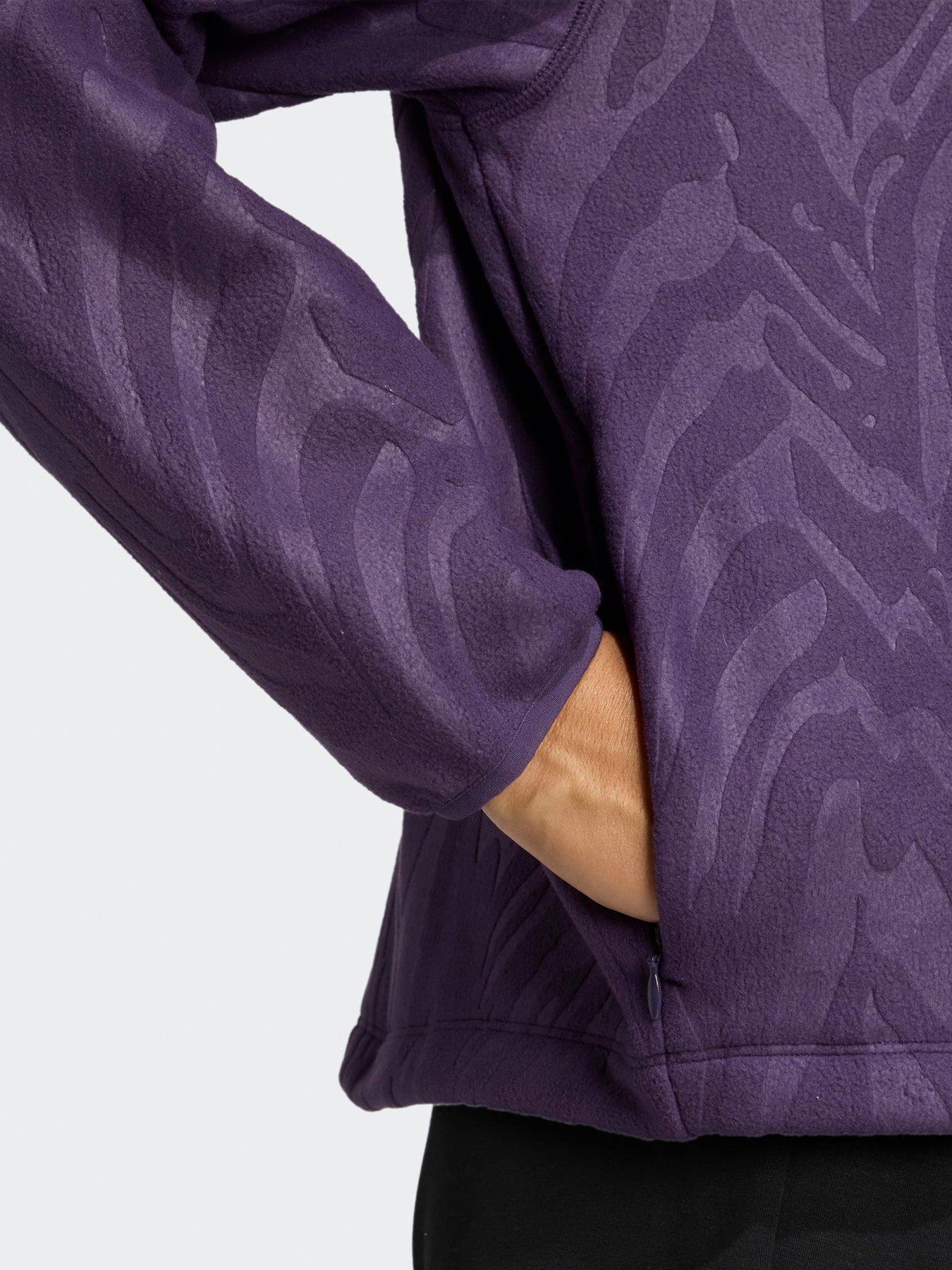Image 5 of 6 of adidas Womens Training Printed Polarfleece - Purple