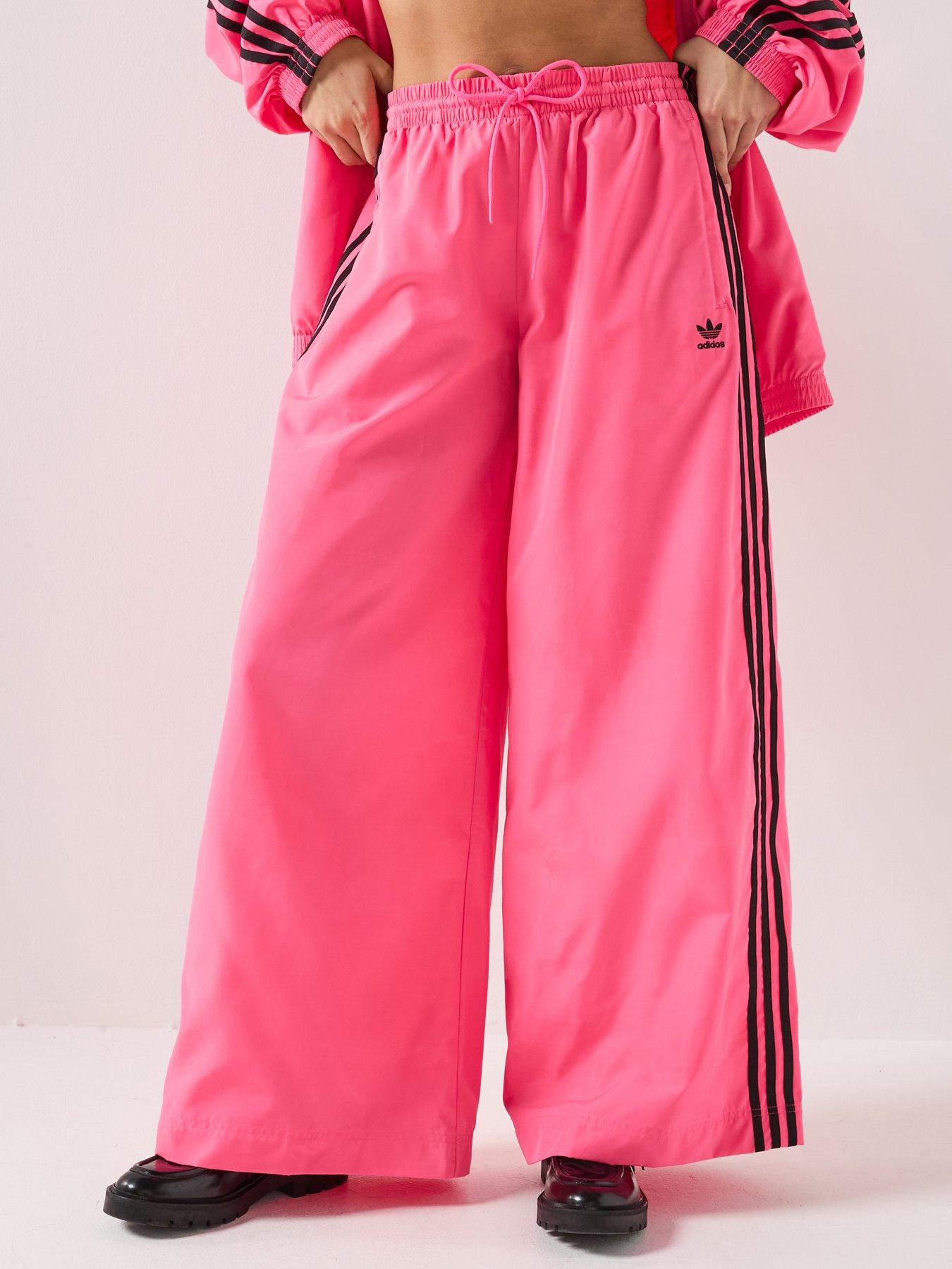 adidas Originals Womens Adilenium Season 3 Oversized Tracksuit Pants - Pink