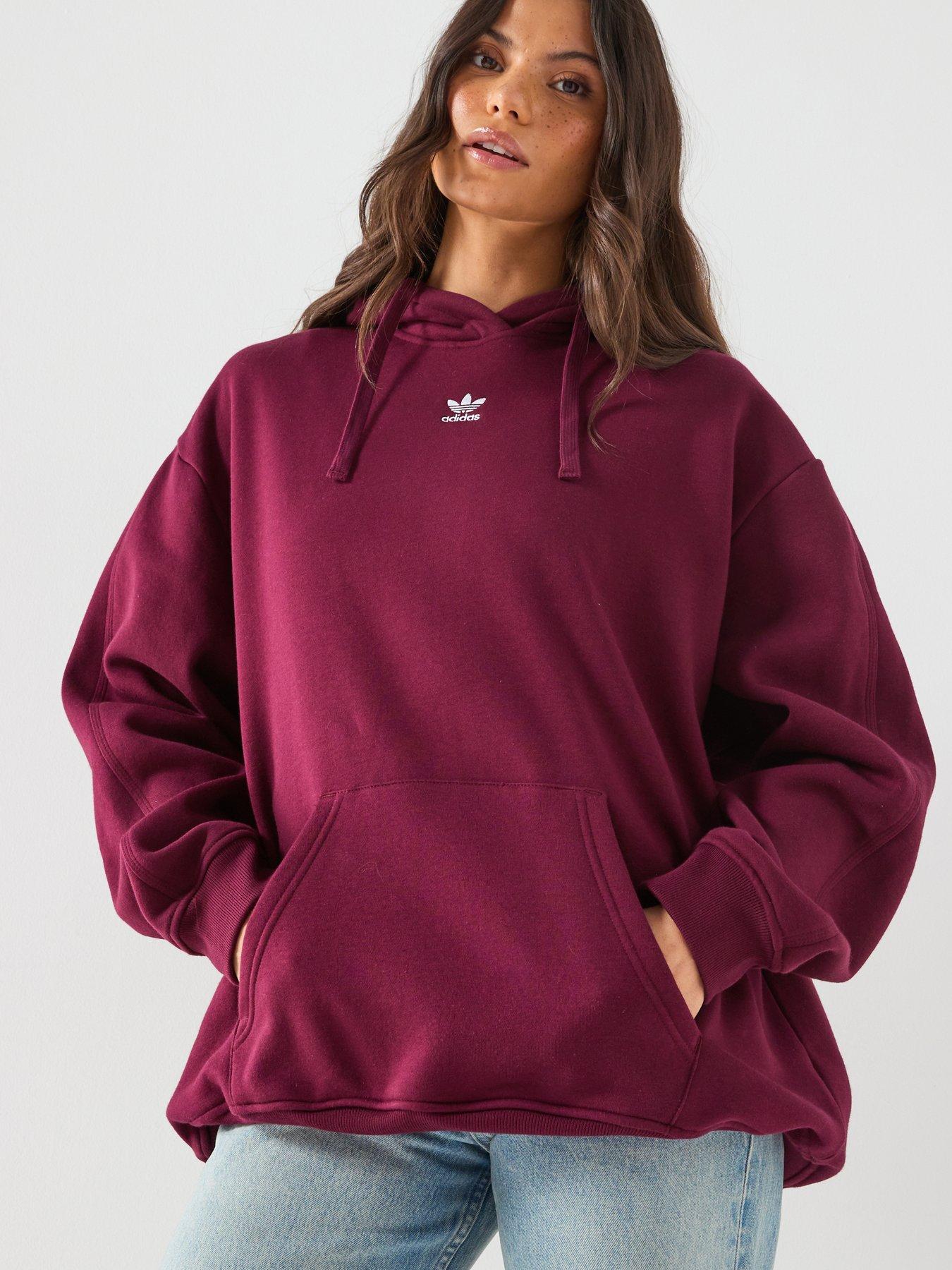 adidas Originals Women's Trefoil Essentials Hoodie - Red