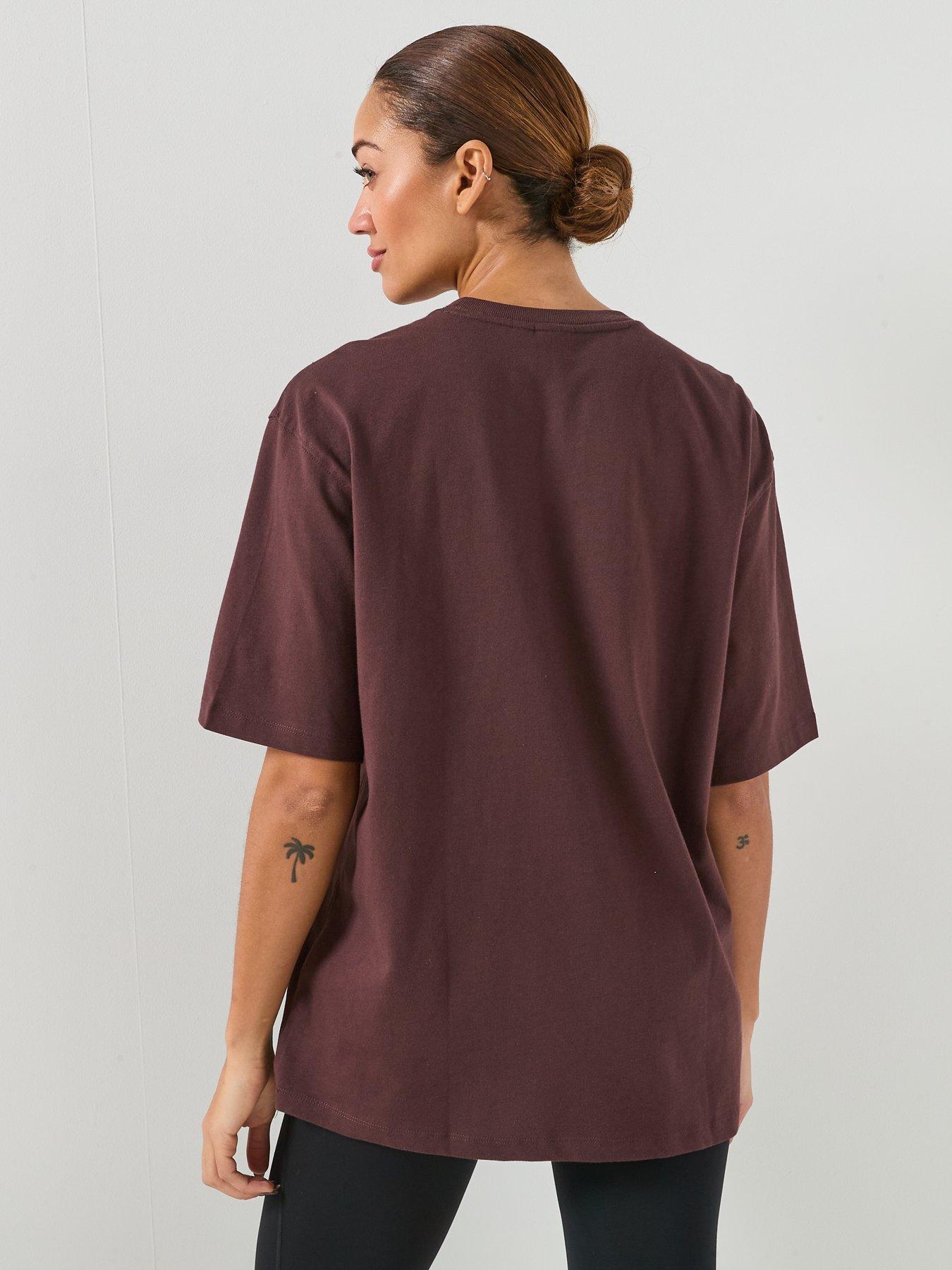 Image 2 of 5 of adidas Originals Women's Trefoil Essentials Boyfriend T-Shirt - Brown