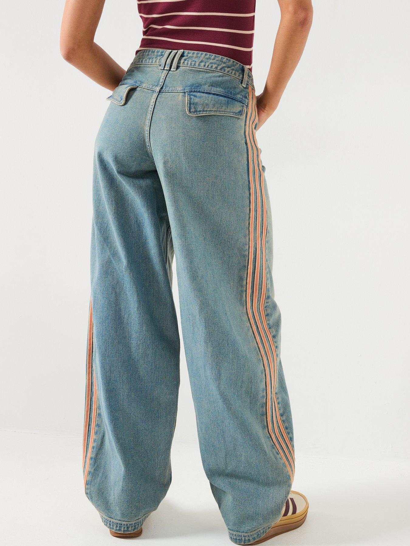 adidas Originals Womens Premium Essentials Denim Pant - Blue | Very