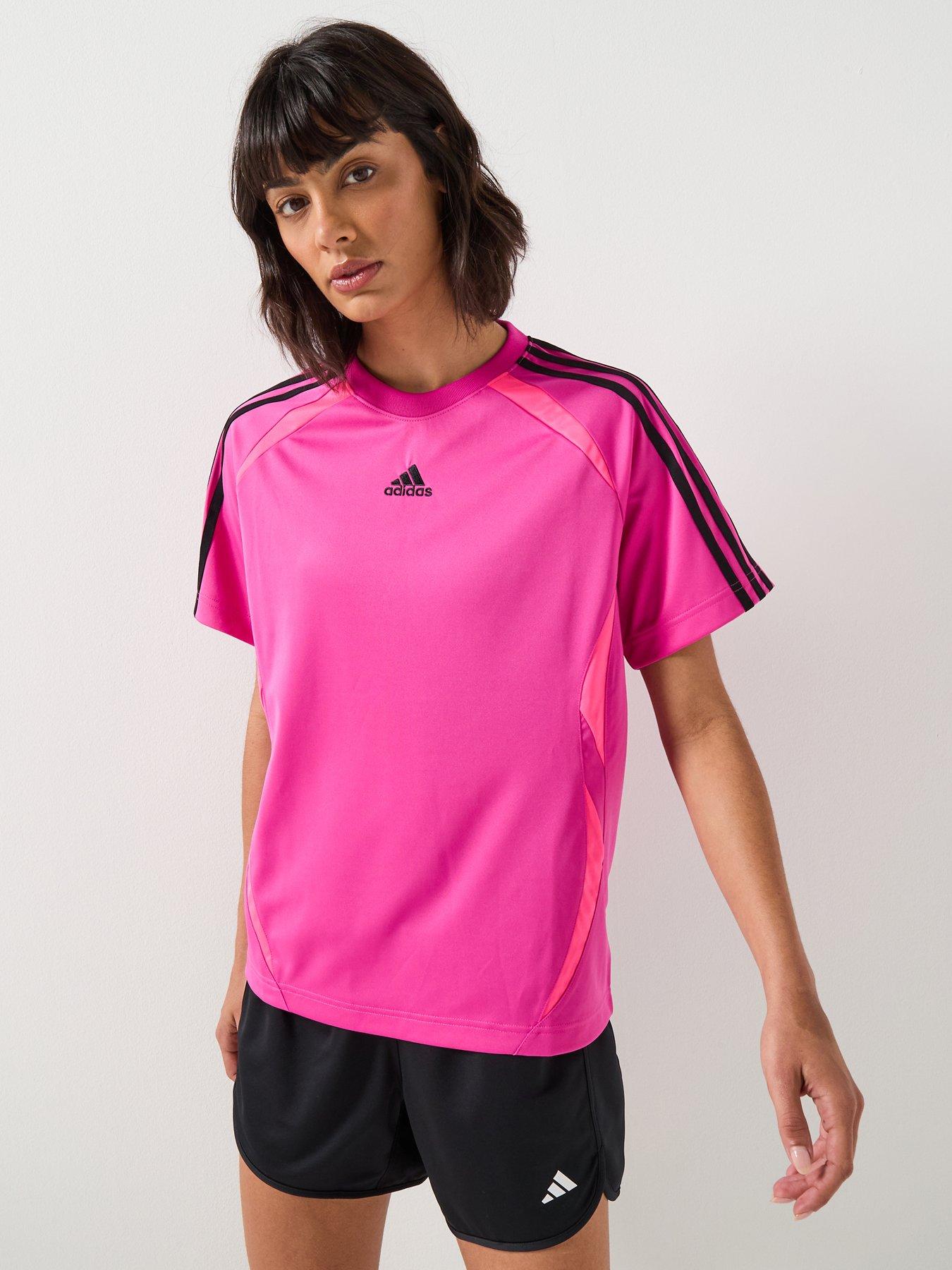 Image 1 of 4 of adidas Originals Womens Teamgeist Adicolor Loose T-Shirt - Pink