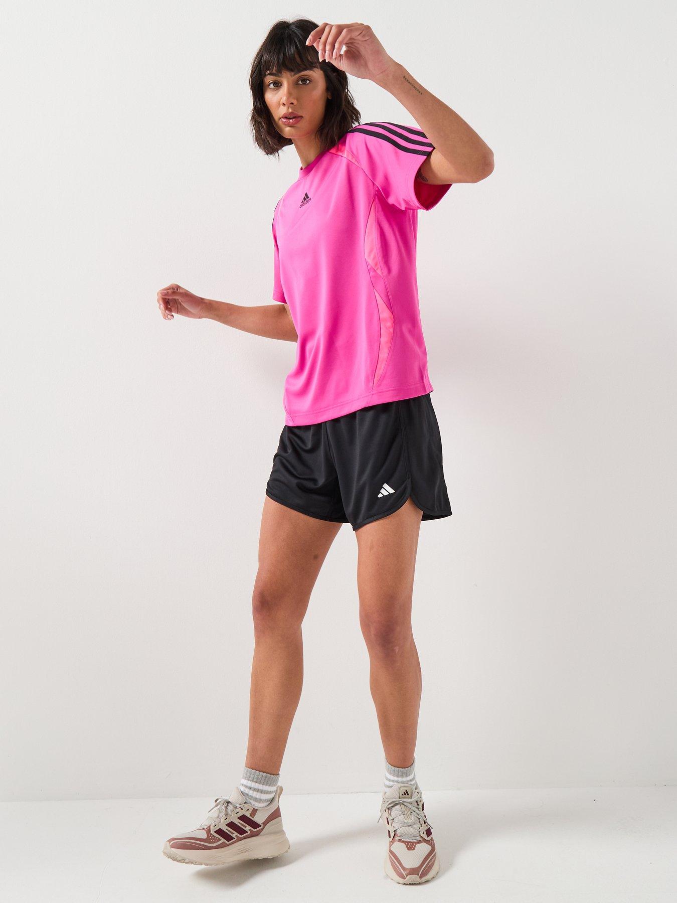 Image 3 of 4 of adidas Originals Womens Teamgeist Adicolor Loose T-Shirt - Pink