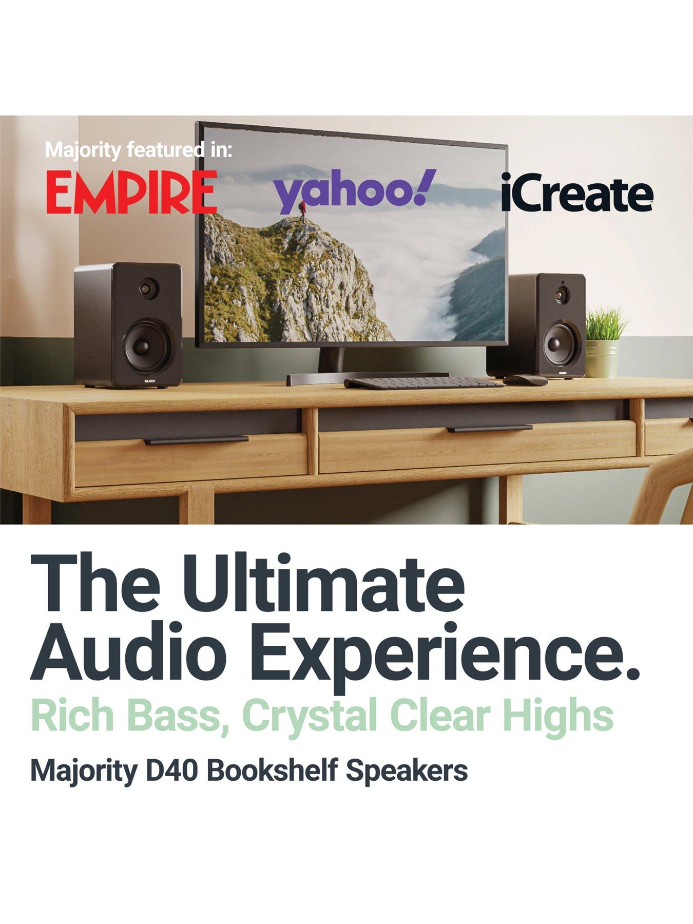 Image 5 of 7 of Majority D40 Bookshelf Speakers - Black
