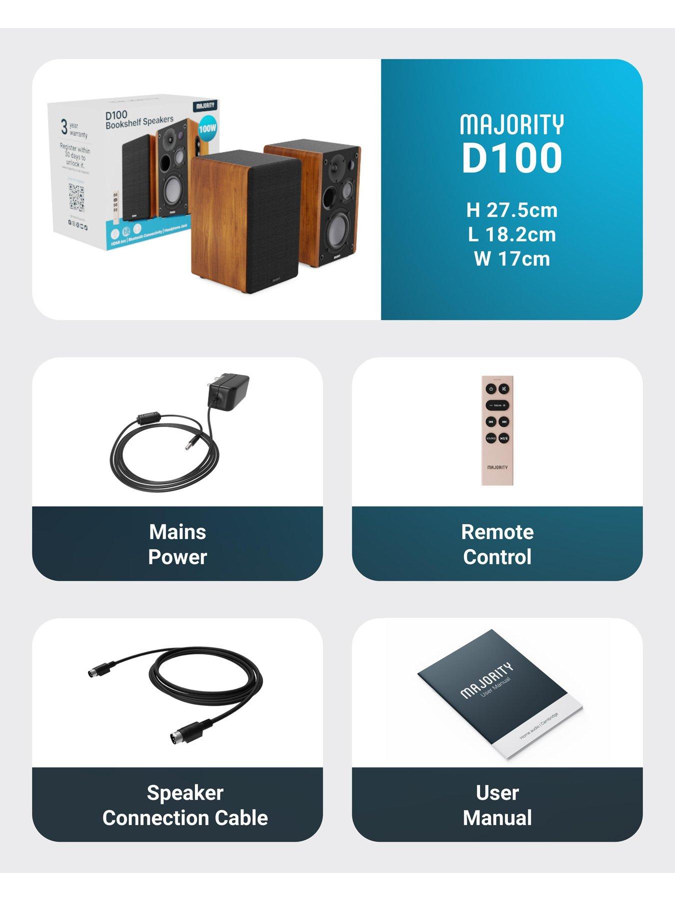 Image 7 of 7 of Majority MAJORITY D100 BOOKSHELF SPEAKER UK