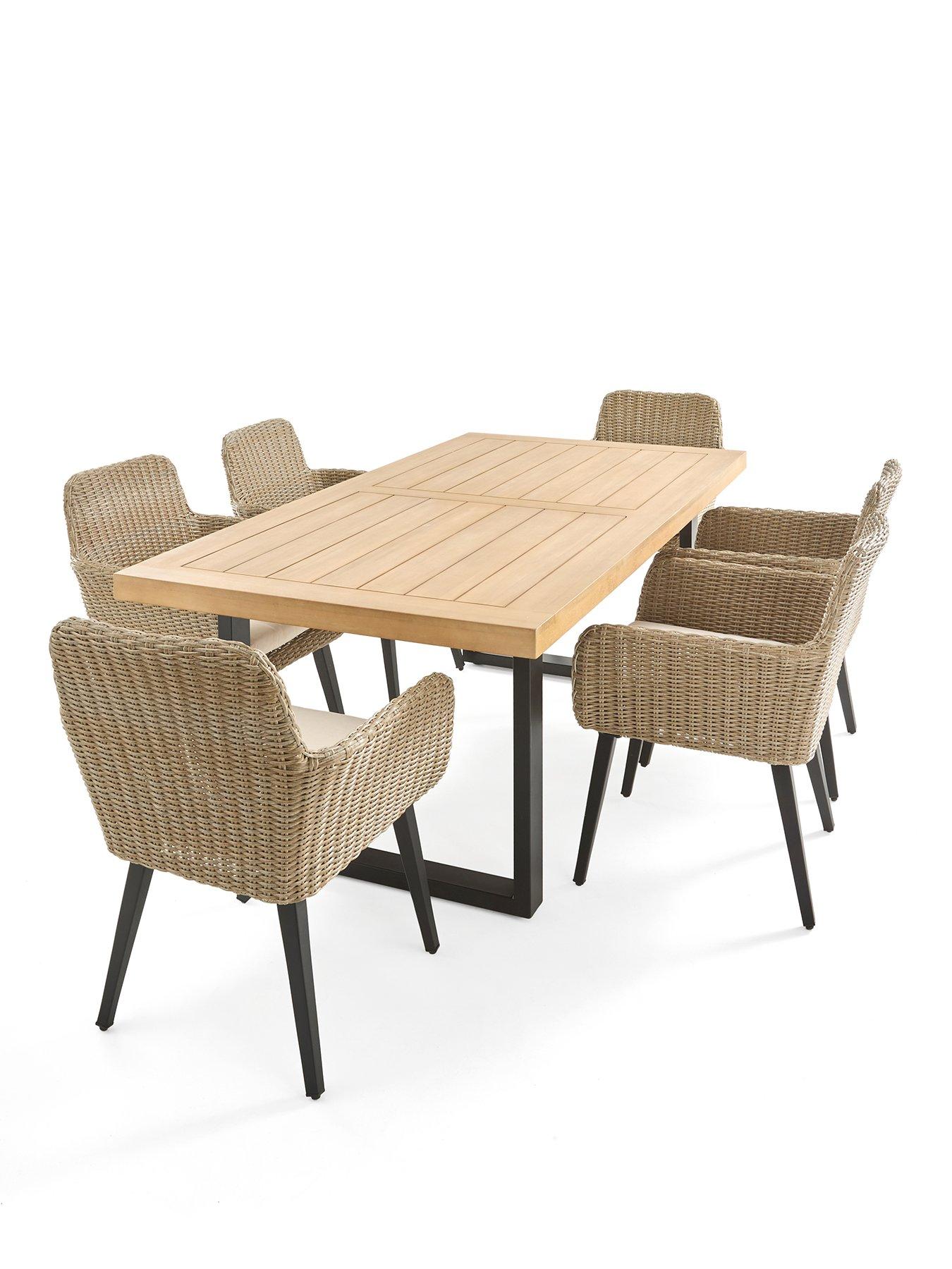 Image 2 of 7 of The Very Collection Capri 6-Seater Outdoor&nbsp;Dining Set