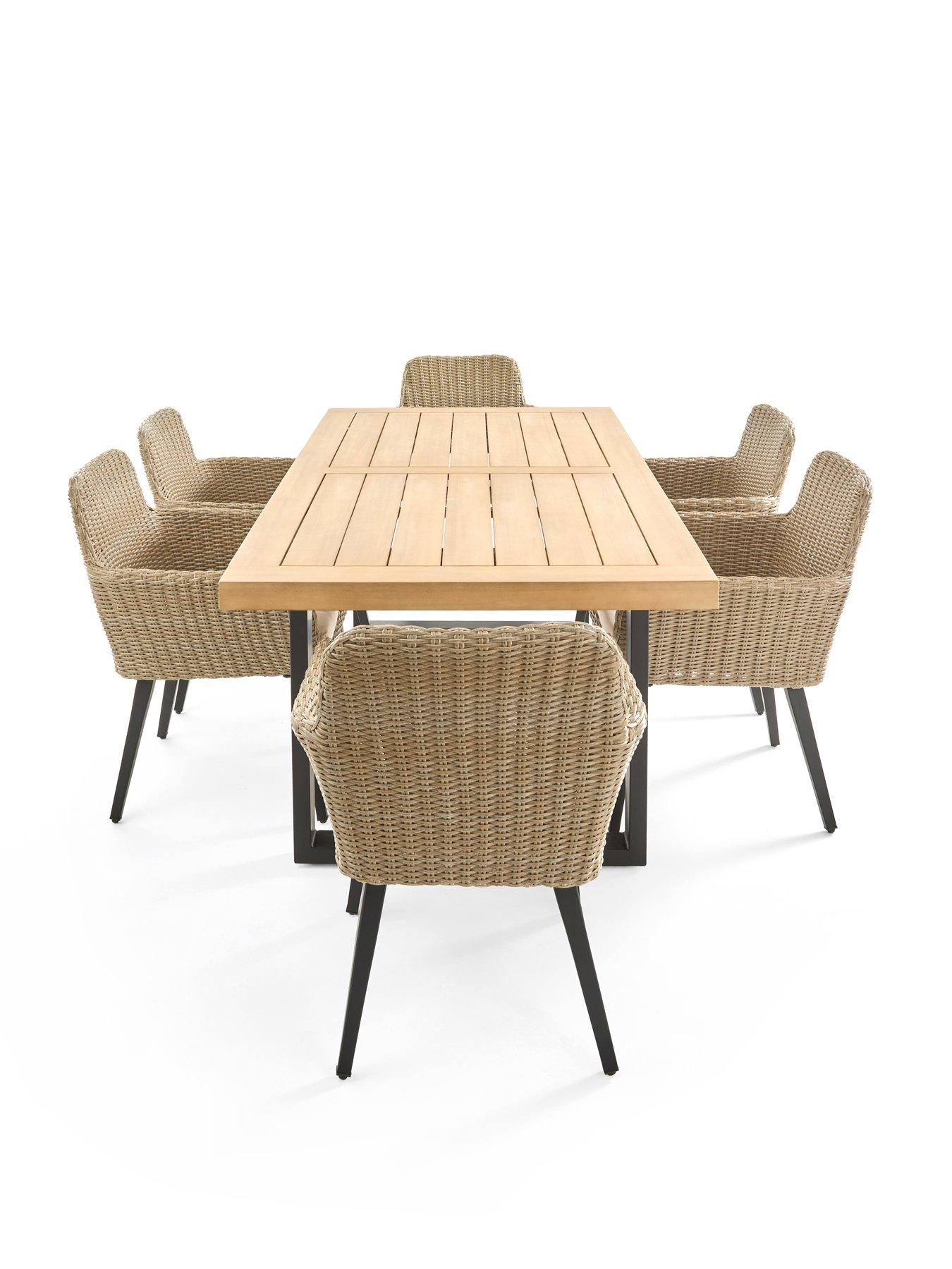 Image 3 of 7 of The Very Collection Capri 6-Seater Outdoor&nbsp;Dining Set