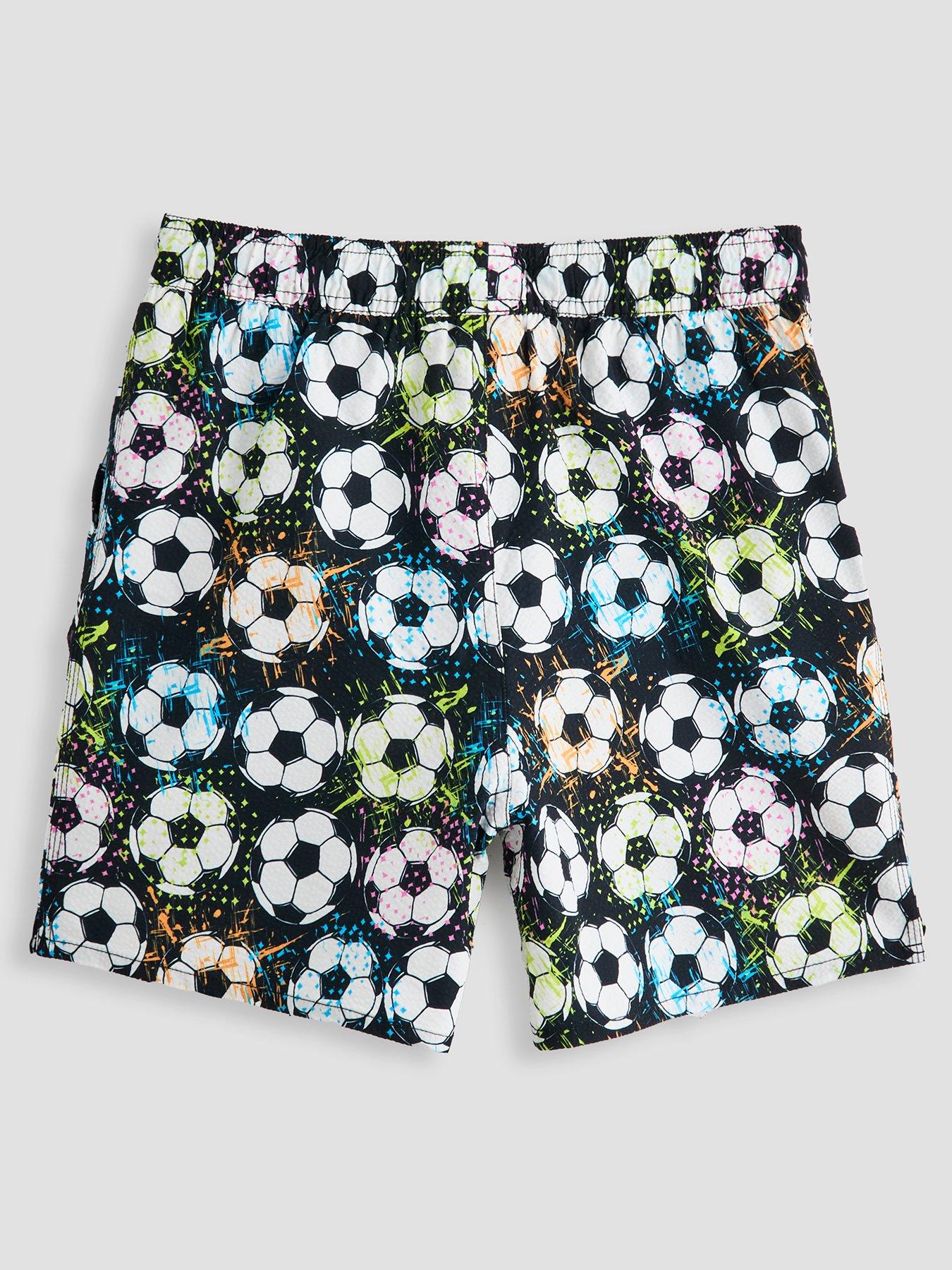 Image 2 of 4 of The Very Collection Boys Football Print Swim Shorts - Multi
